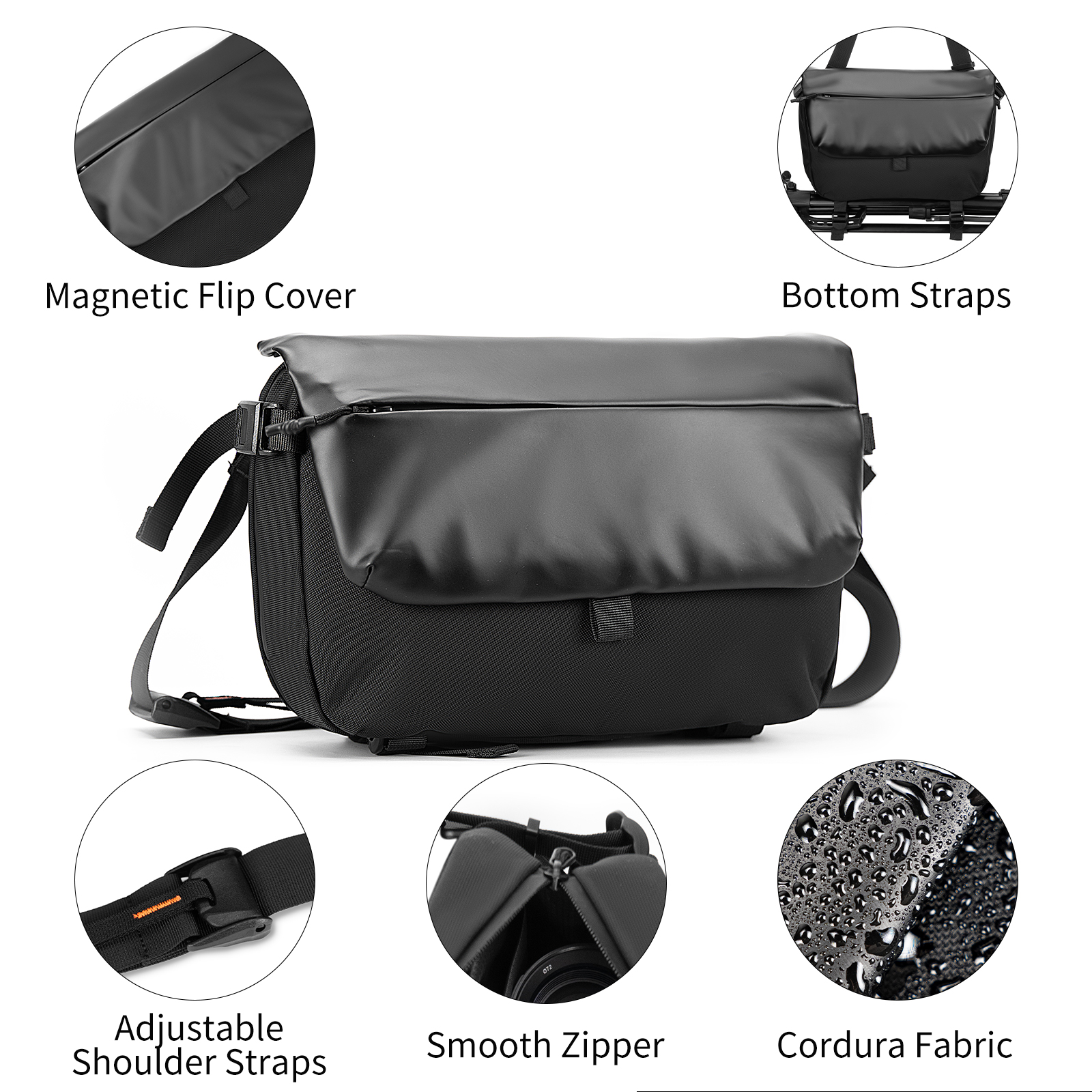 UMYDEAL CORDURA® Material Messenger Bag