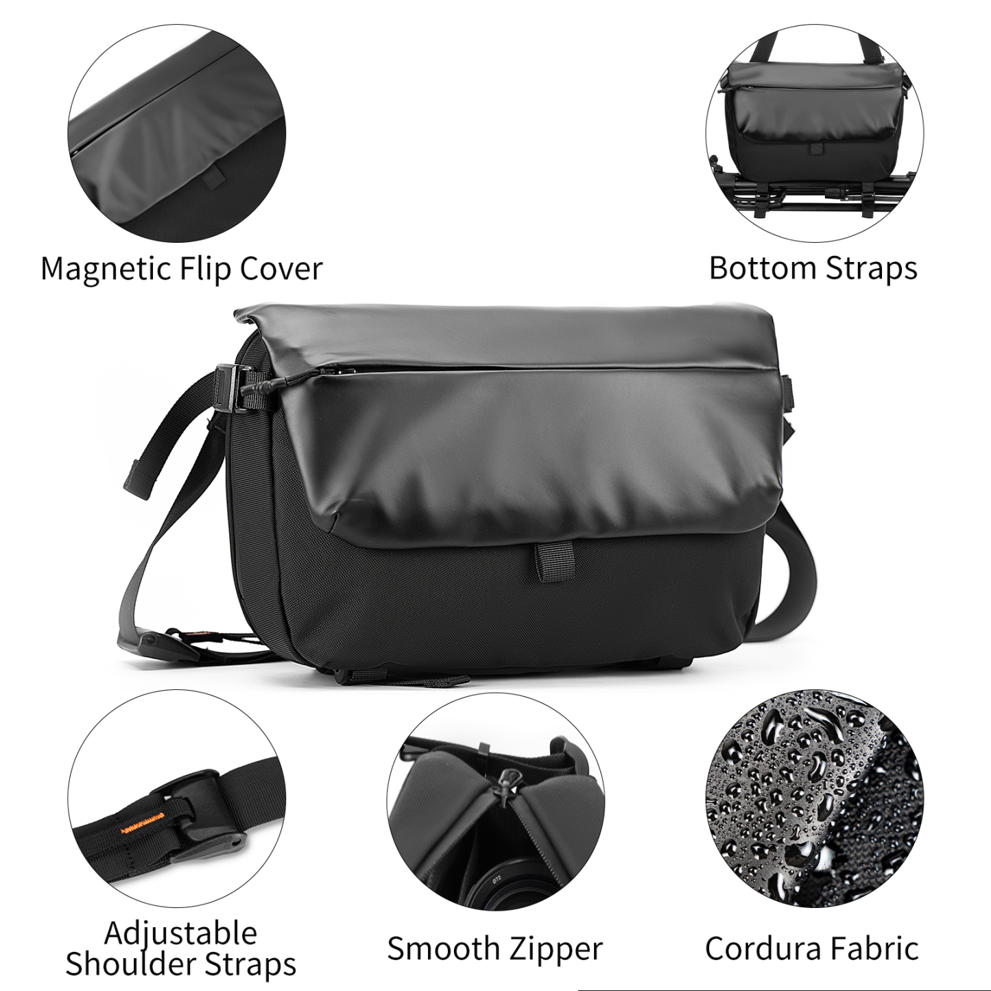 UMYDEAL CORDURA® Material Messenger Bag