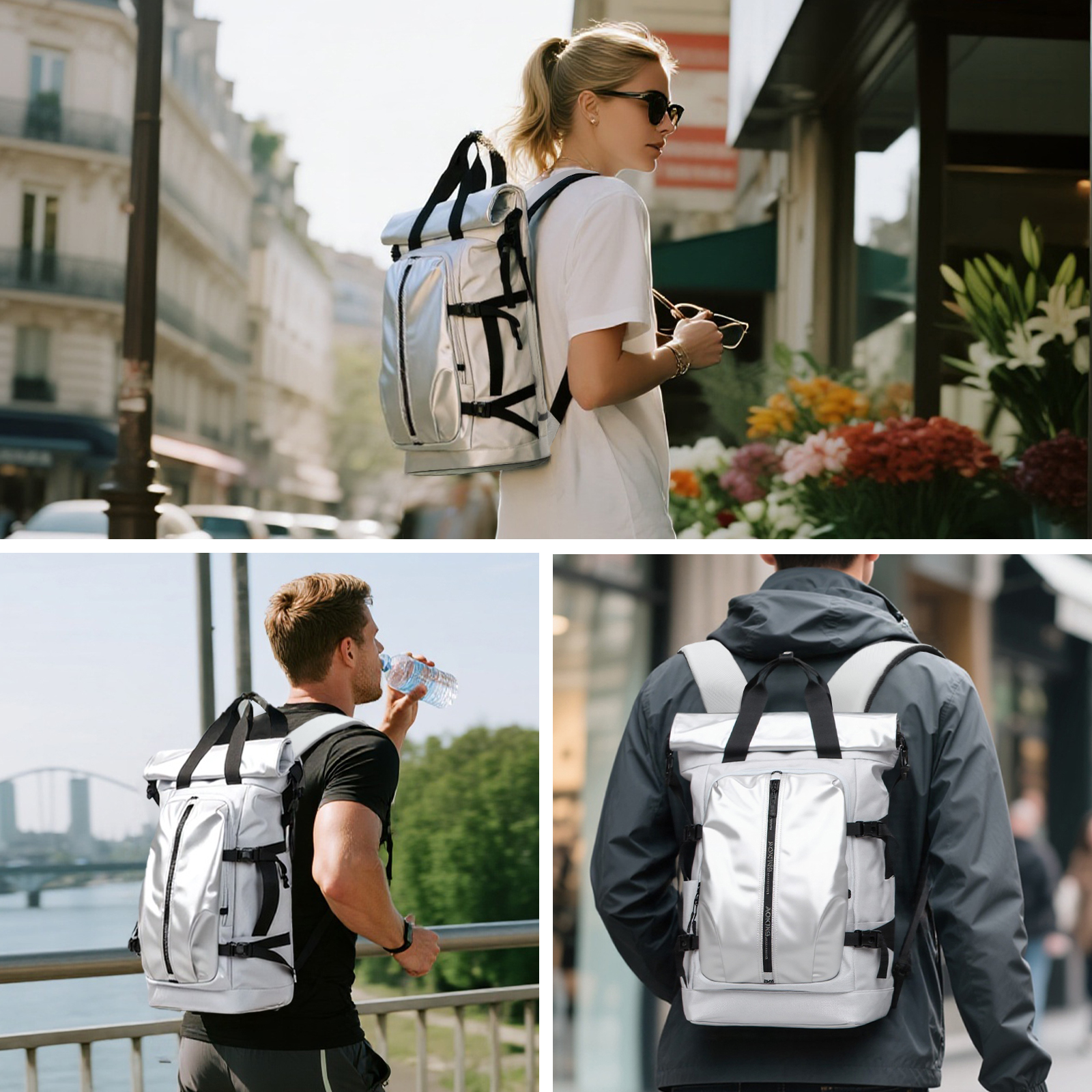 UMYDEAL 100% Anti-theft Everyday Travel Backpack (RFID Protected), 45L