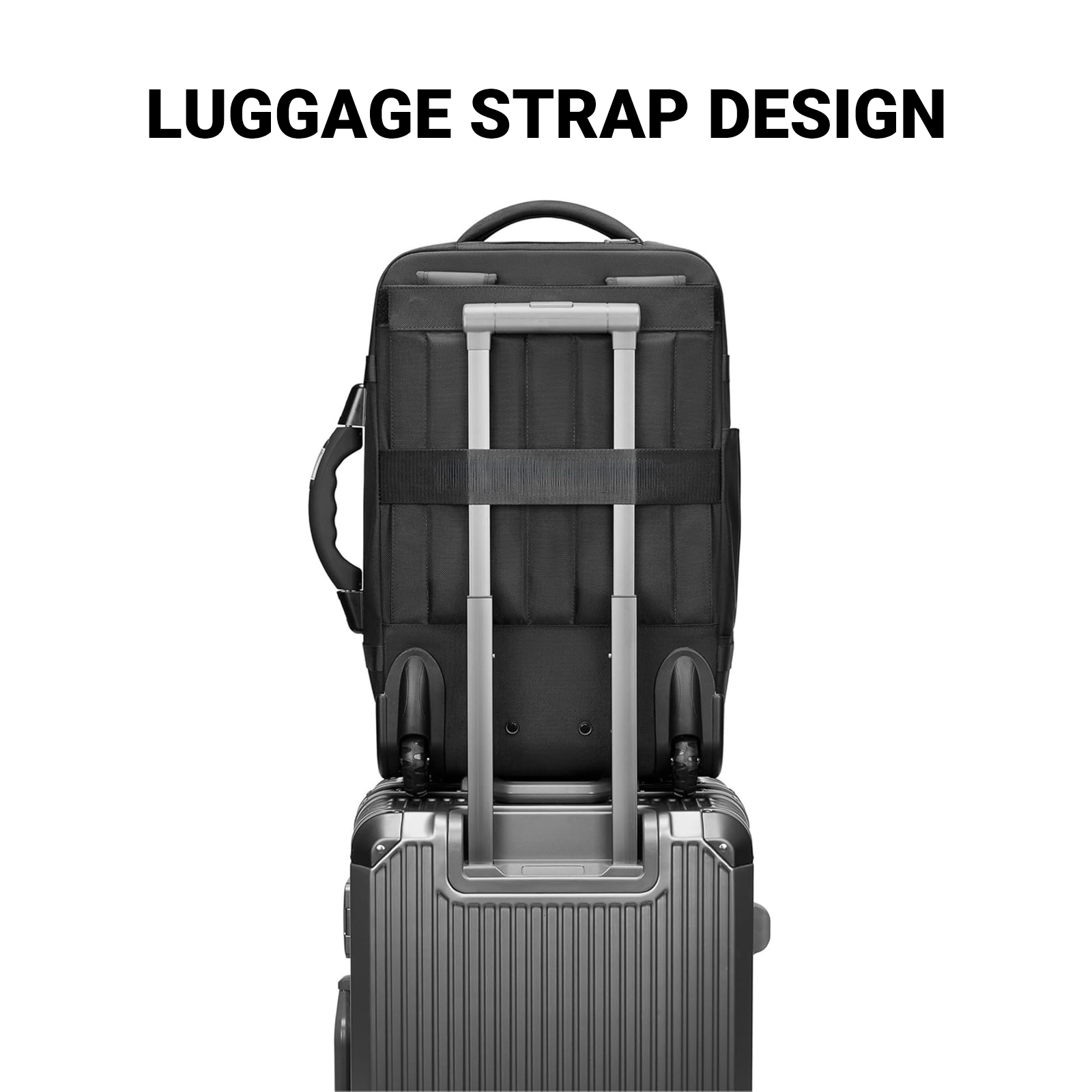 20-inch Carry on Vacuum Compression Travel Suitcase (70L), with Hidden Pull Rod, Weight Handle, TSA Lock, Charging Port