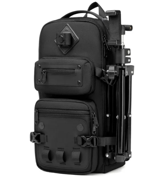 Ozuko 9585 Tactical Style edc Sling Bag with tripod holder
