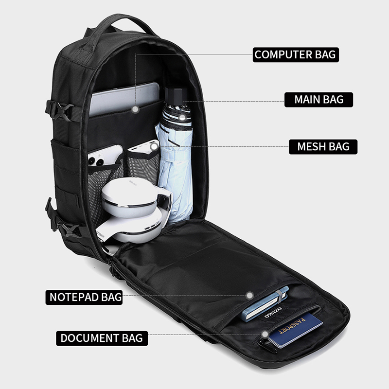 9737 Modern Fashion 12.9'' iPad Tactical Sling Bag