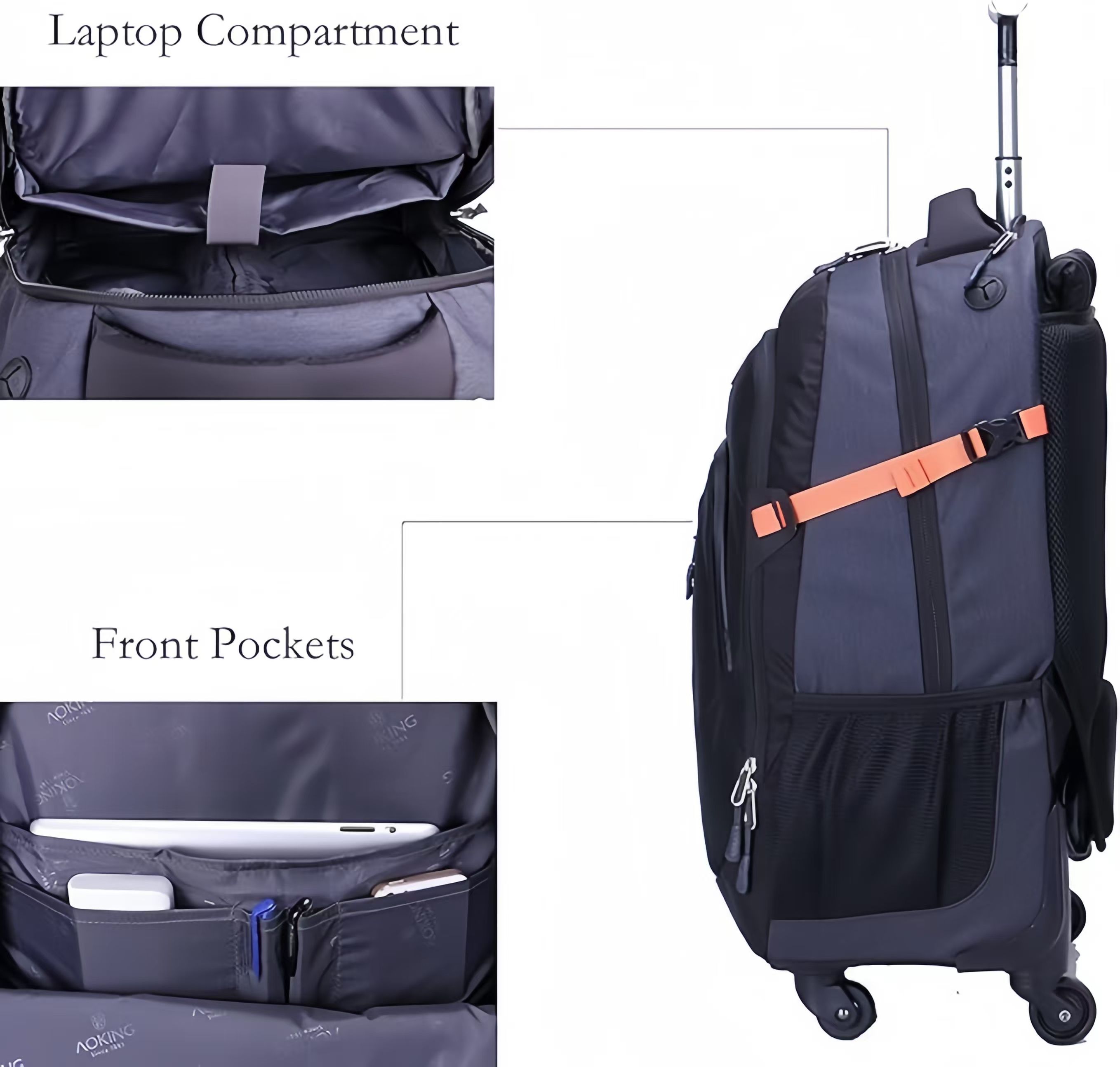 9700 Carry on 20/22″ Waterproof Lightweight Suitcase For Travel and Daily-use