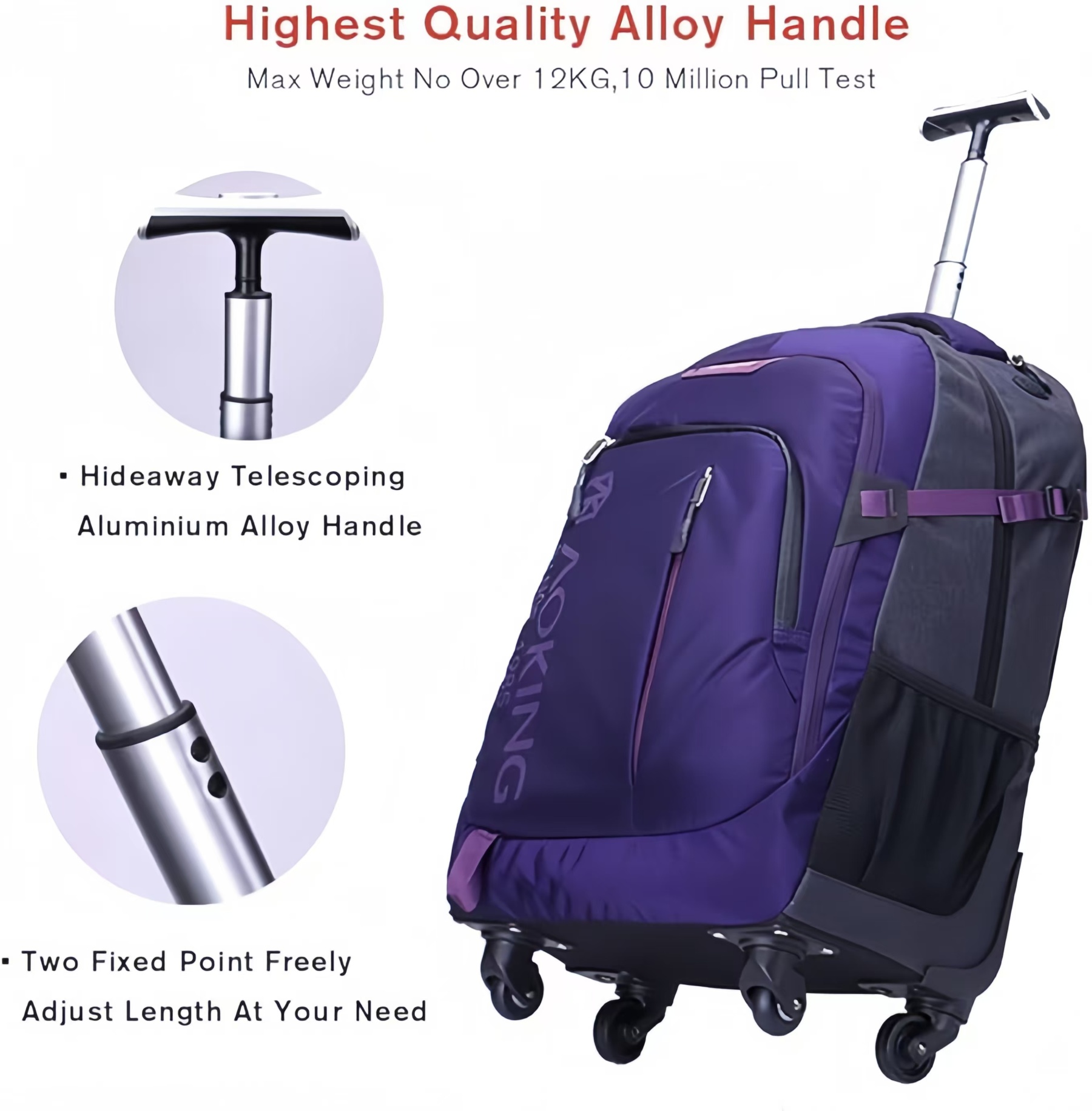 9700 Carry on 20/22″ Waterproof Lightweight Suitcase For Travel and Daily-use