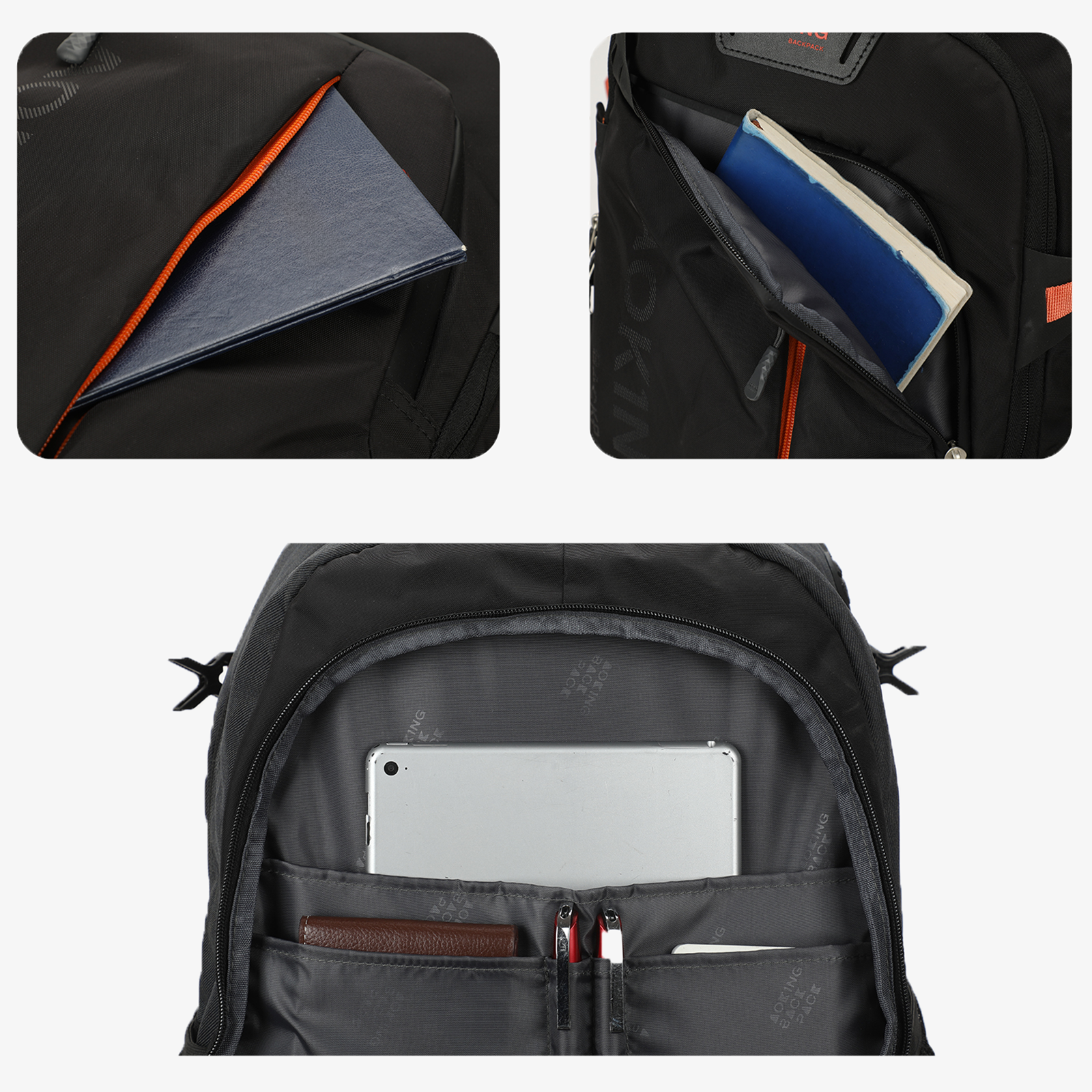 9700 Carry on 20/22″ Waterproof Lightweight Travel Rolling Backpack with Four Wheels