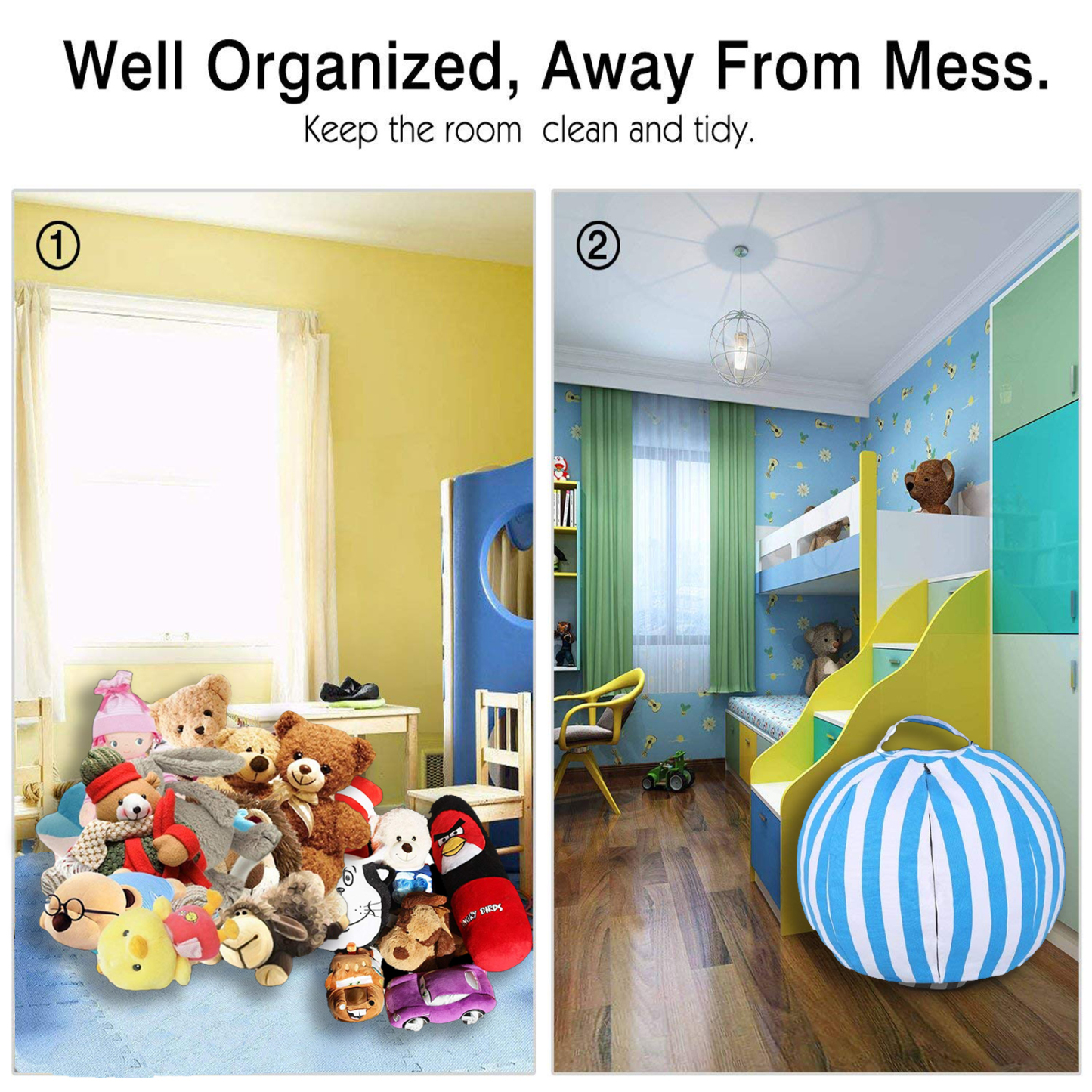 97 cm Soft Toy Storage Bag, Bean Bag, Kids Soft Pouch, Fabric Chair