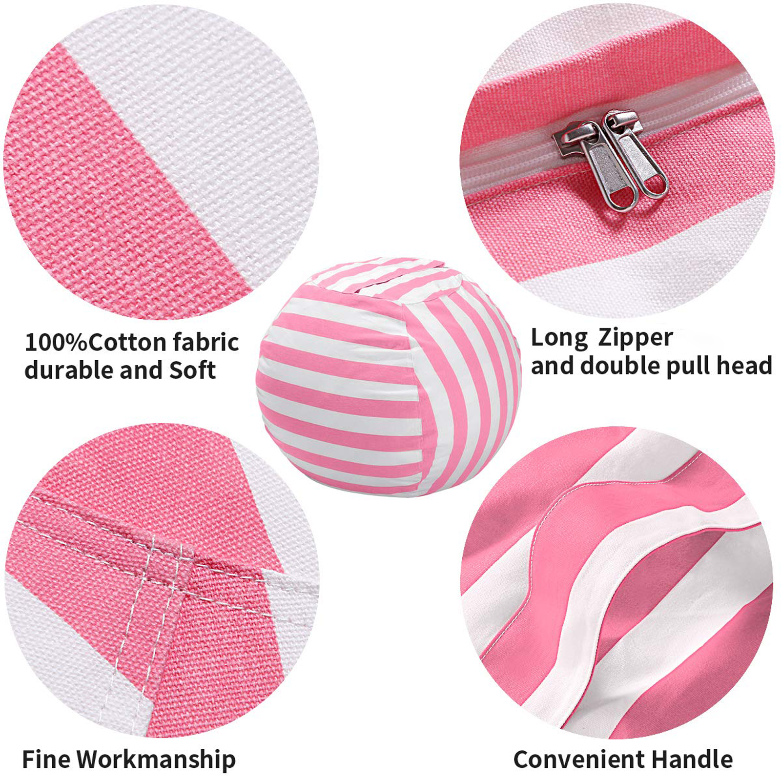 97 cm Soft Toy Storage Bag, Bean Bag, Kids Soft Pouch, Fabric Chair