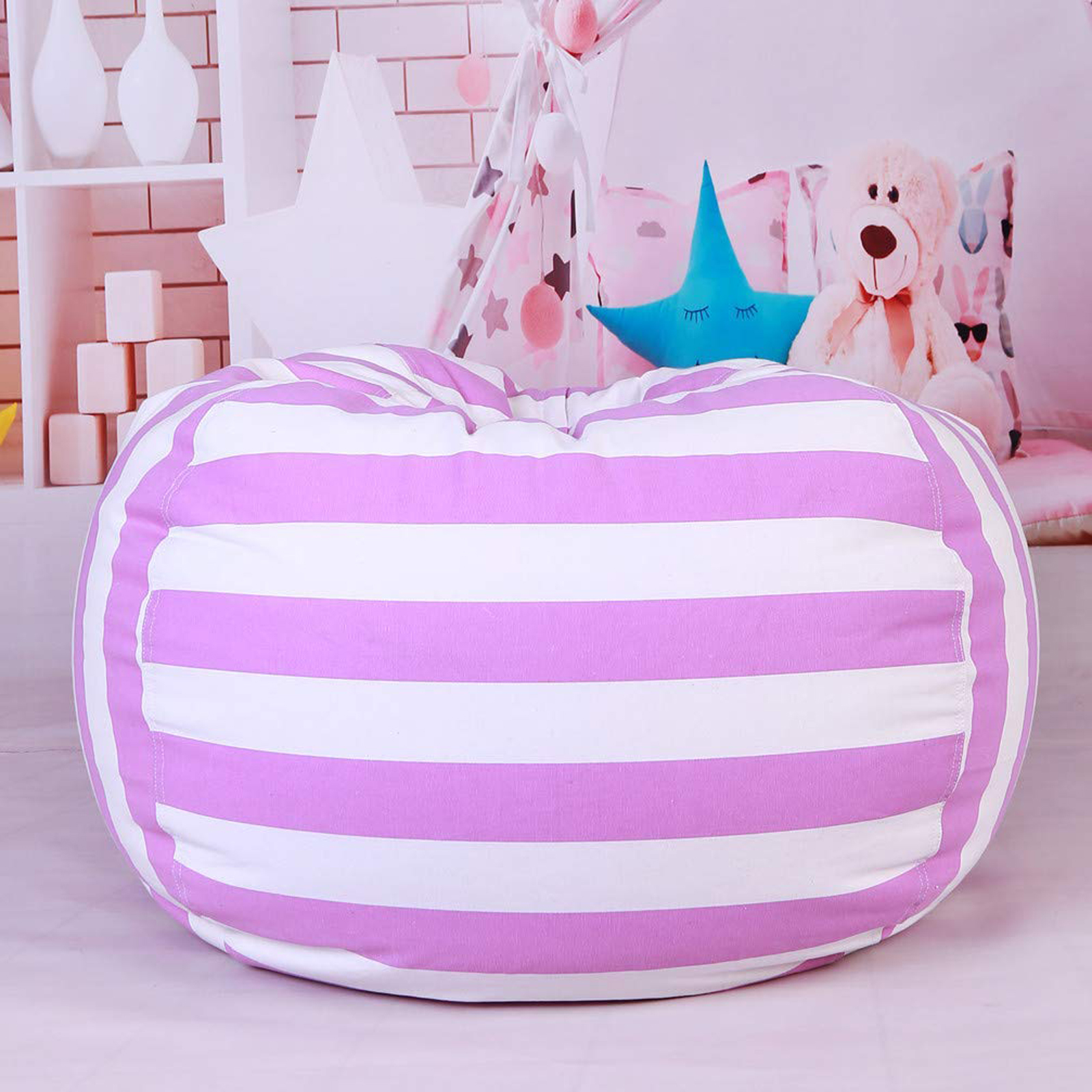 97 cm Soft Toy Storage Bag, Bean Bag, Kids Soft Pouch, Fabric Chair