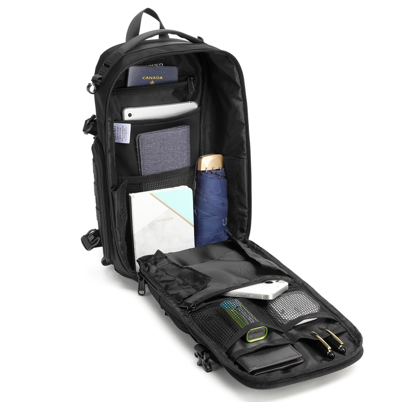 9585 Tactical Style EDC Sling Bag with Tripod Holder