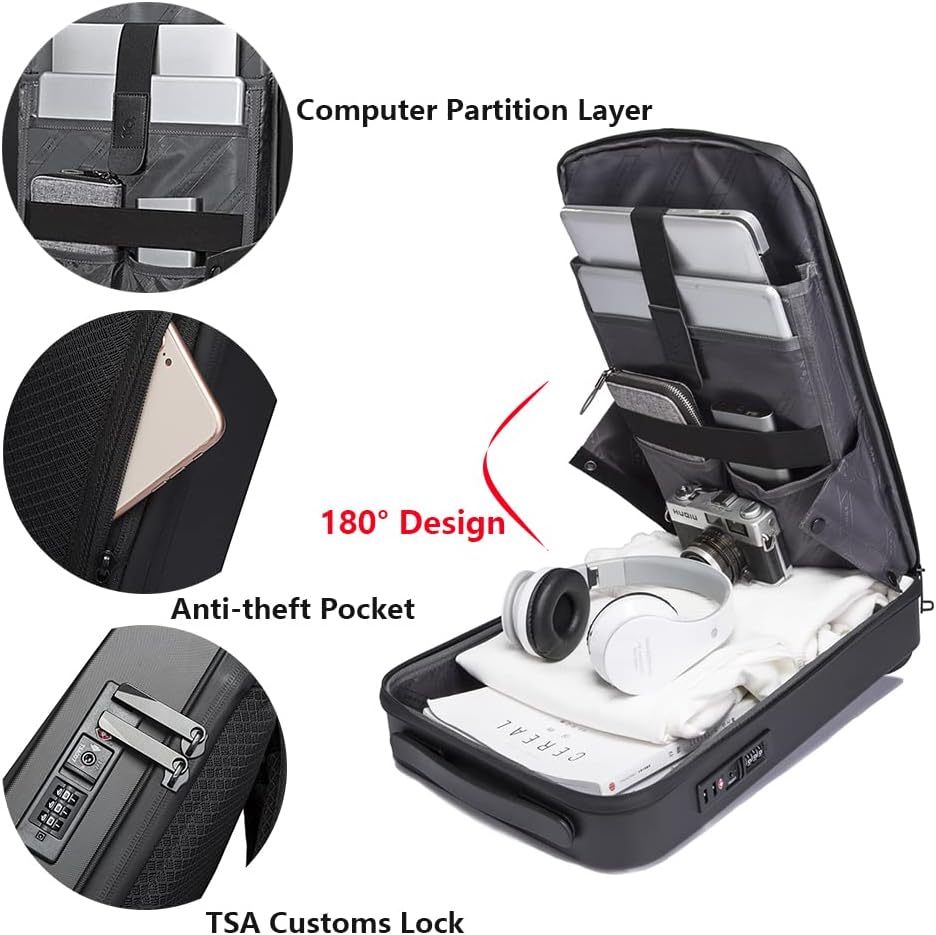 BANGE 22201 HARD SHELL LAPTOP BACKPACK