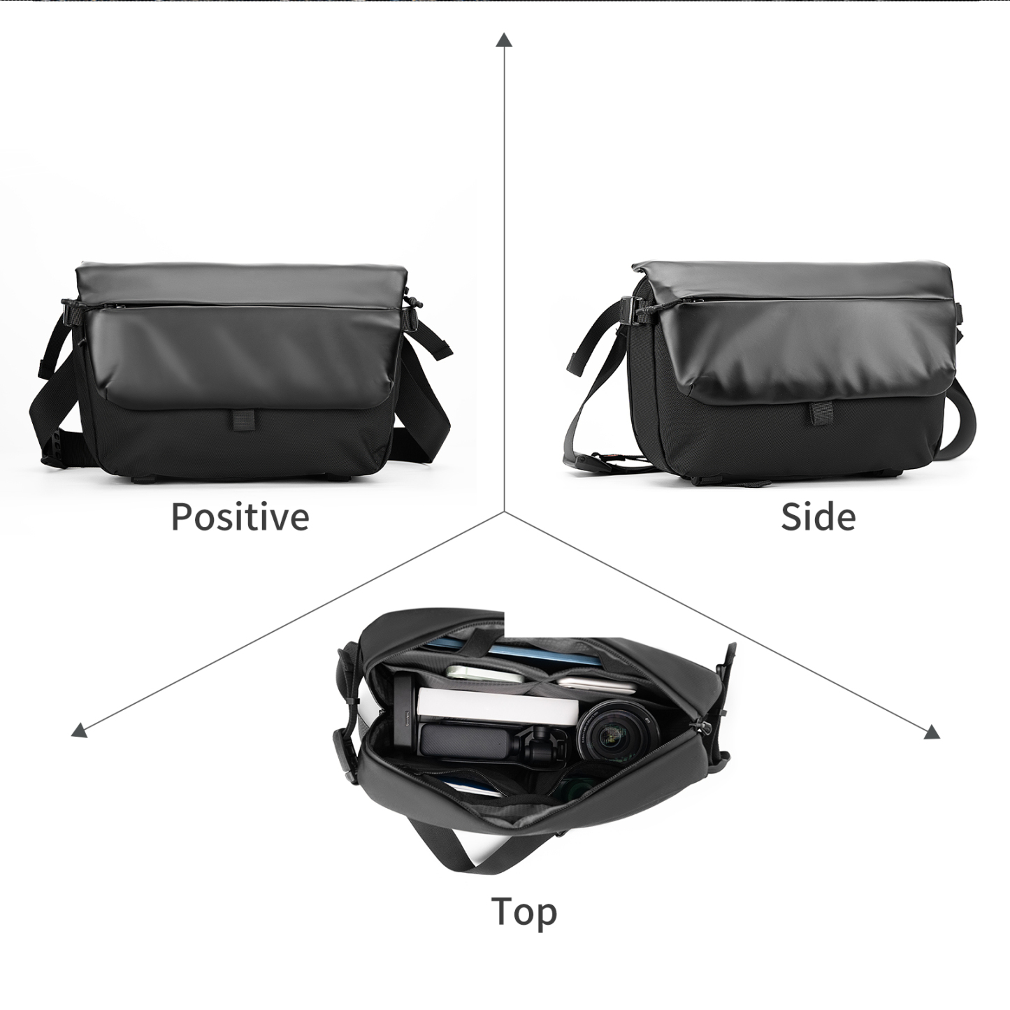 UMYDEAL CORDURA® Material Messenger Bag
