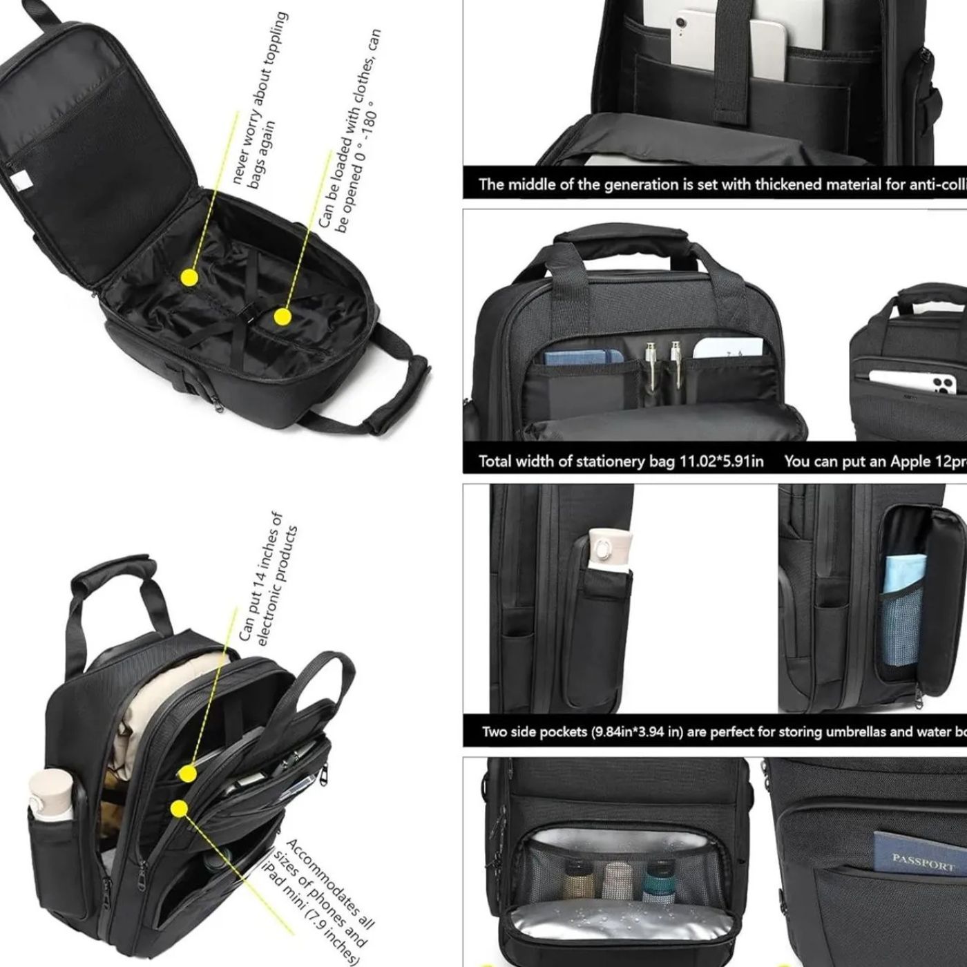Ozuko 9699 Carry on 18-inch Underseater lightweight Overnight Suitcase