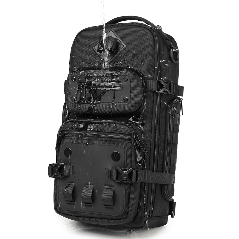 9585 Tactical Style EDC Sling Bag with Tripod Holder