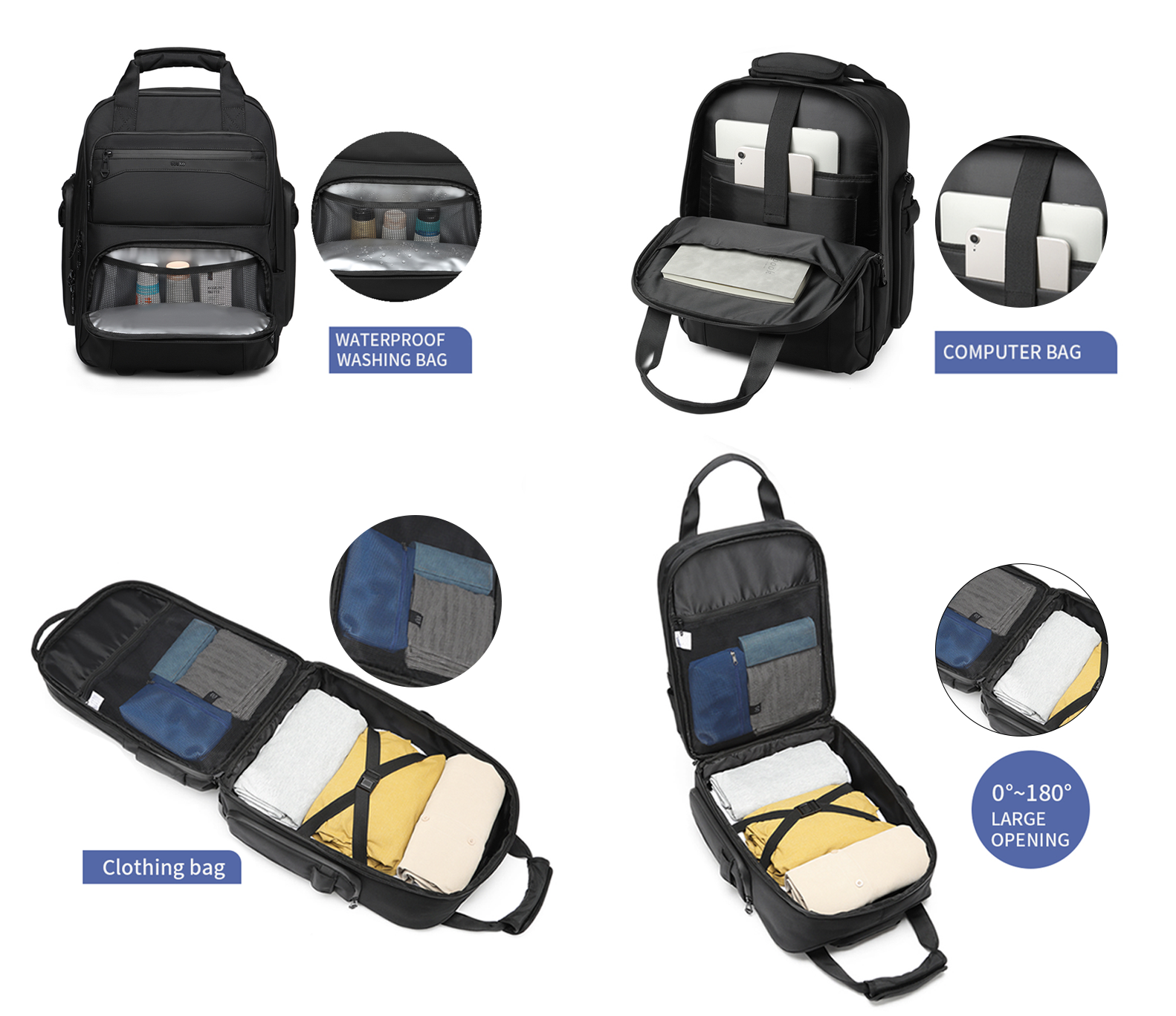 9699 Carry on 18-inch Underseat Lightweight Overnight Suitcase