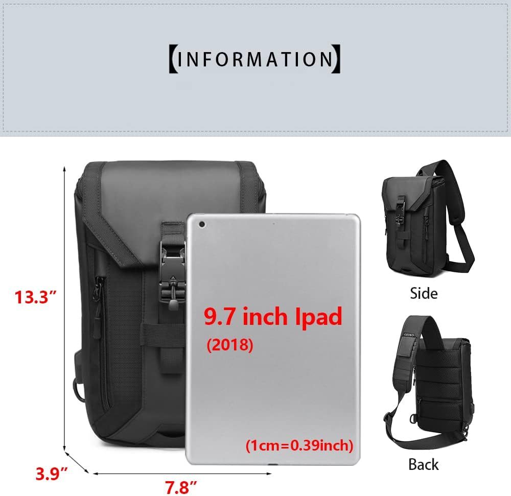 OZUKO 9334 Sling Bag Crossbody Daypack Review and Walkthrough