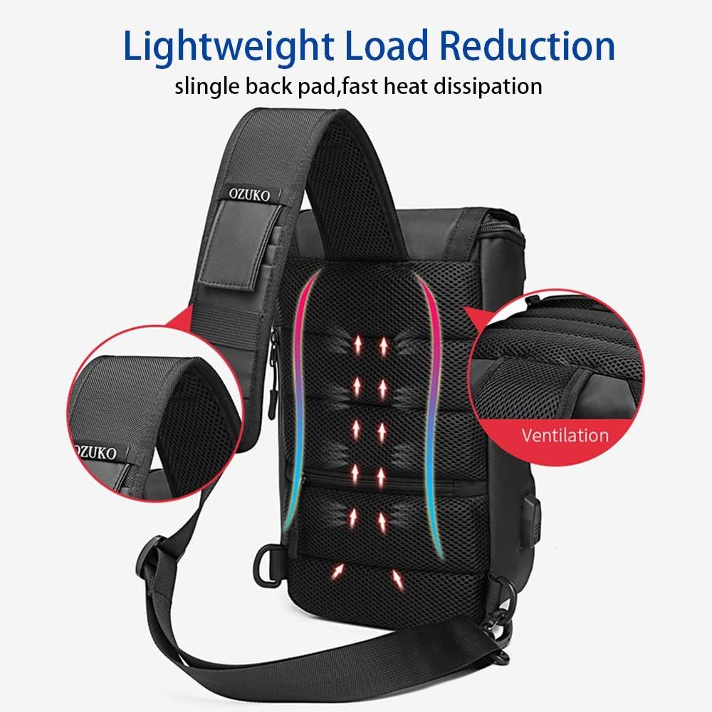 OZUKO 9334 Sling Bag Crossbody Daypack Review and Walkthrough