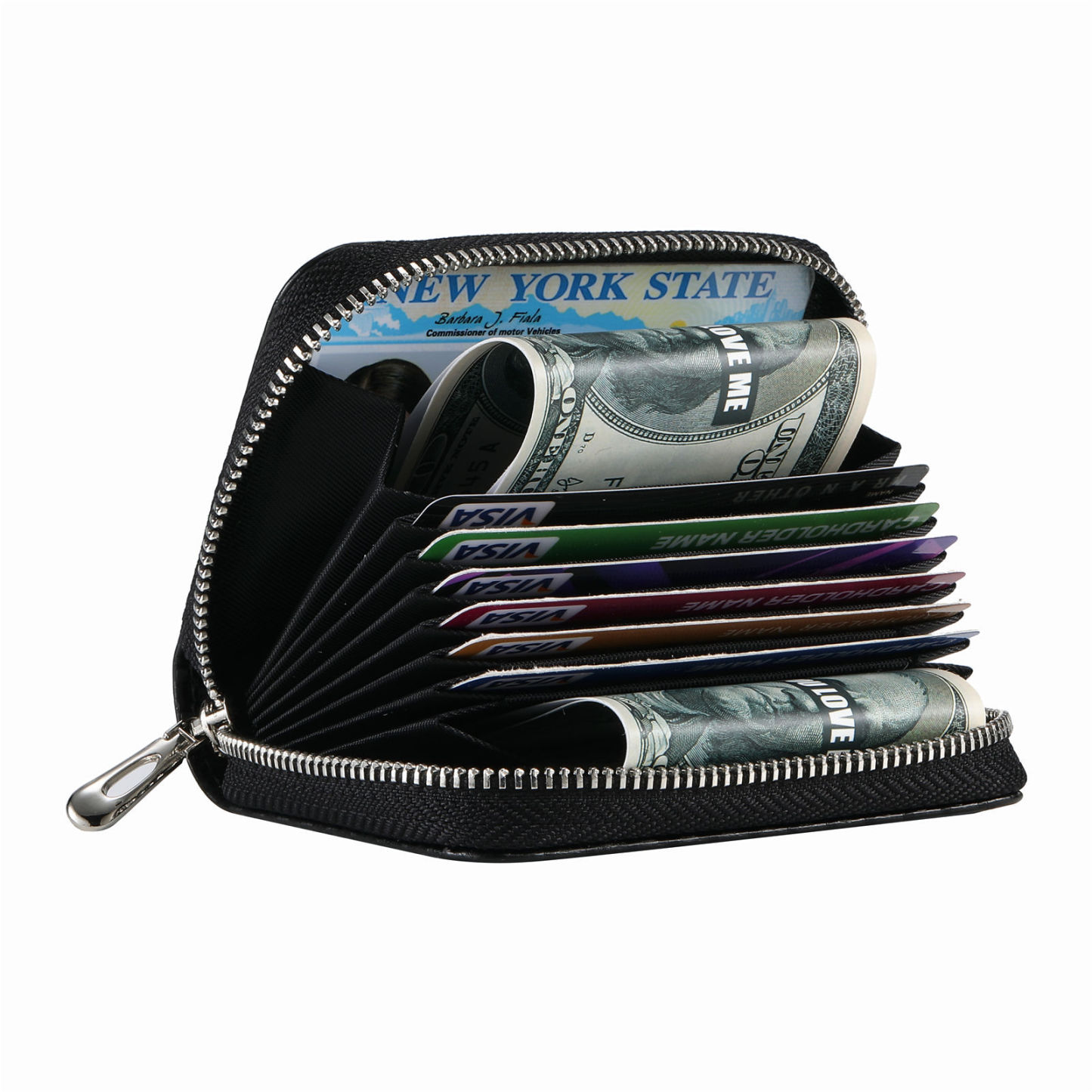 UMYDEAL AirTag Wallet Leather Bifold Wallet with AirTag Holder