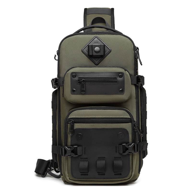 9585 Tactical Style EDC Sling Bag with Tripod Holder