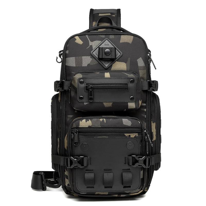 9585 Tactical Style EDC Sling Bag with Tripod Holder