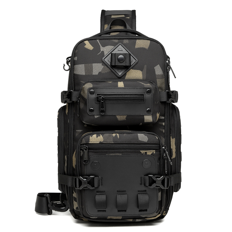 9585 Tactical Style EDC Sling Bag with Tripod Holder