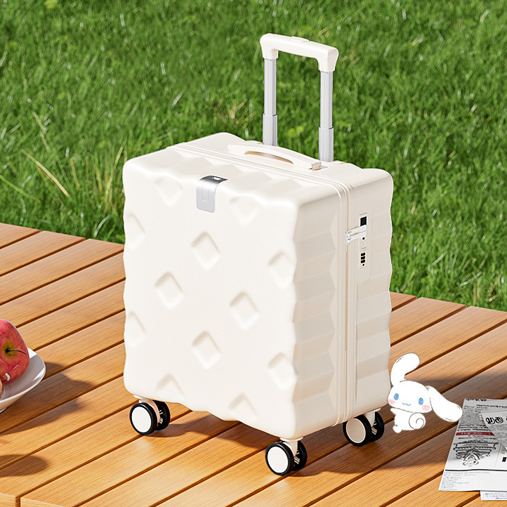 Carry-On 20-Inch Luggage Travel Cup Holder USB Interface Large Suitcase 4 Wheels Lightweight