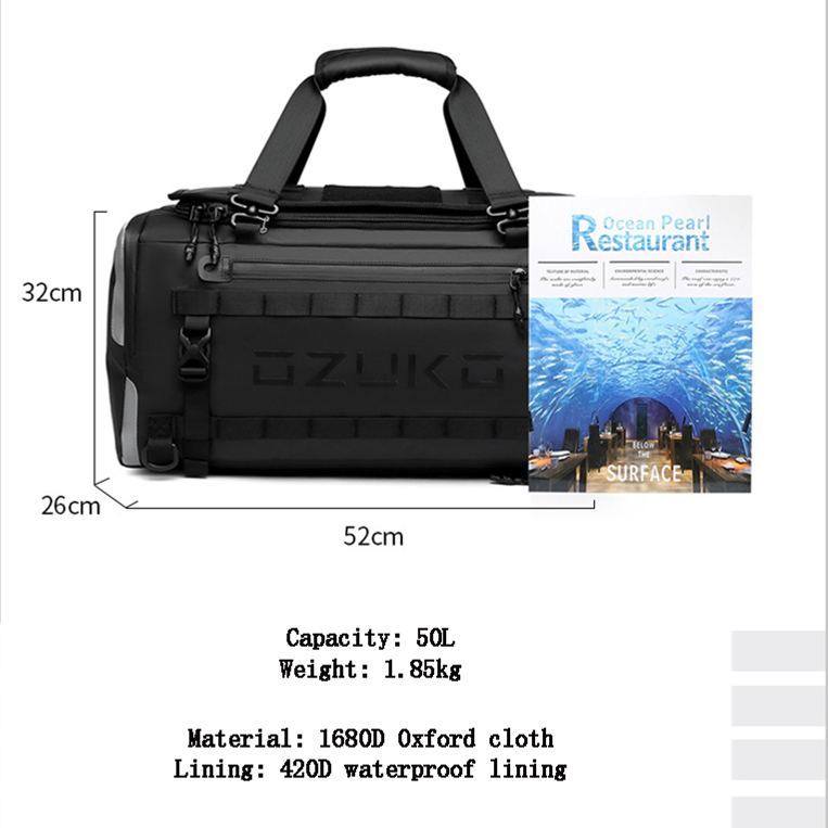 9641 Travel Tactical Backpack with Shoes Compartment