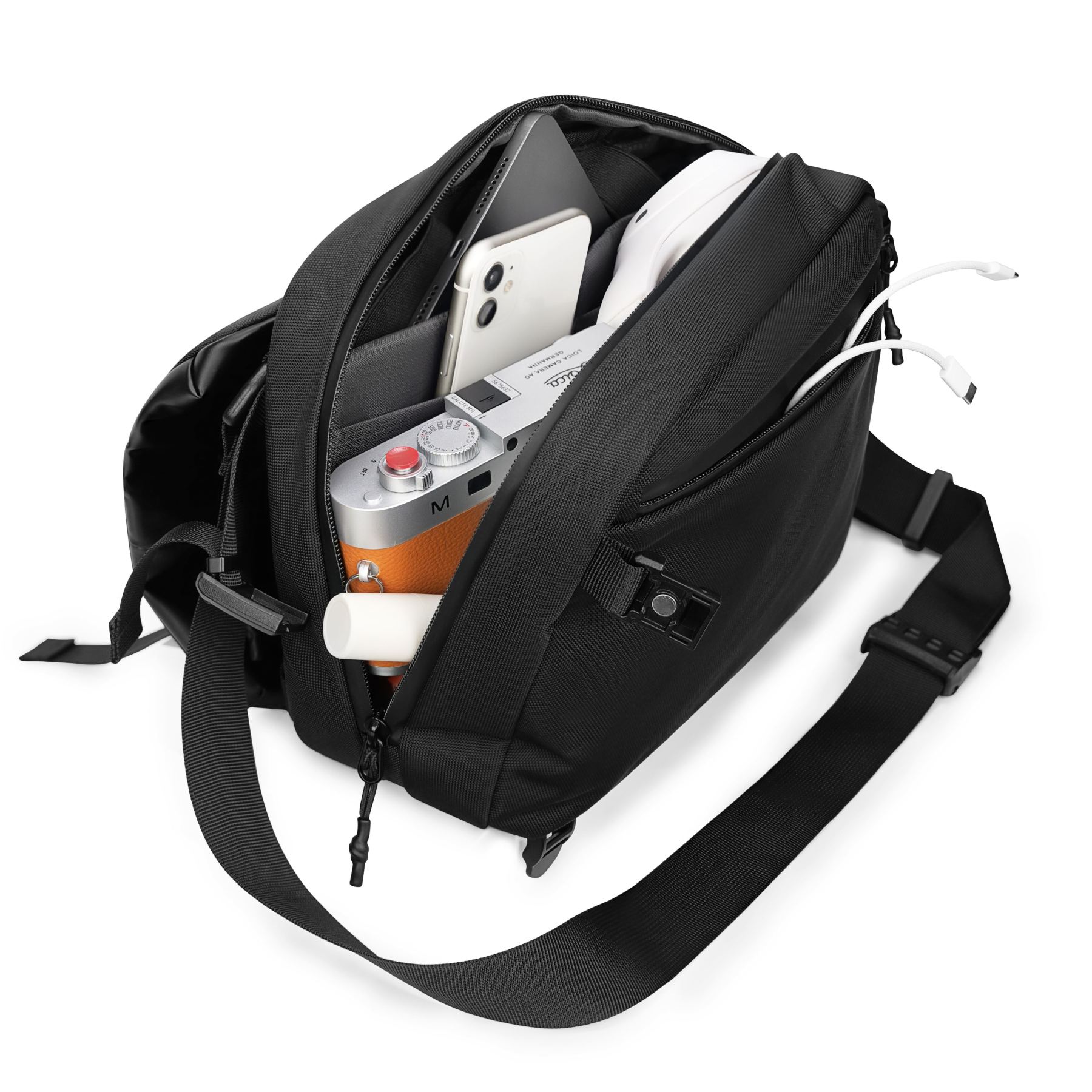 Sling Bag Chest Shoulder Pack for Men/Women, Water-resistant Lightweight Casual Funny Pack for Travel/Daily Commute