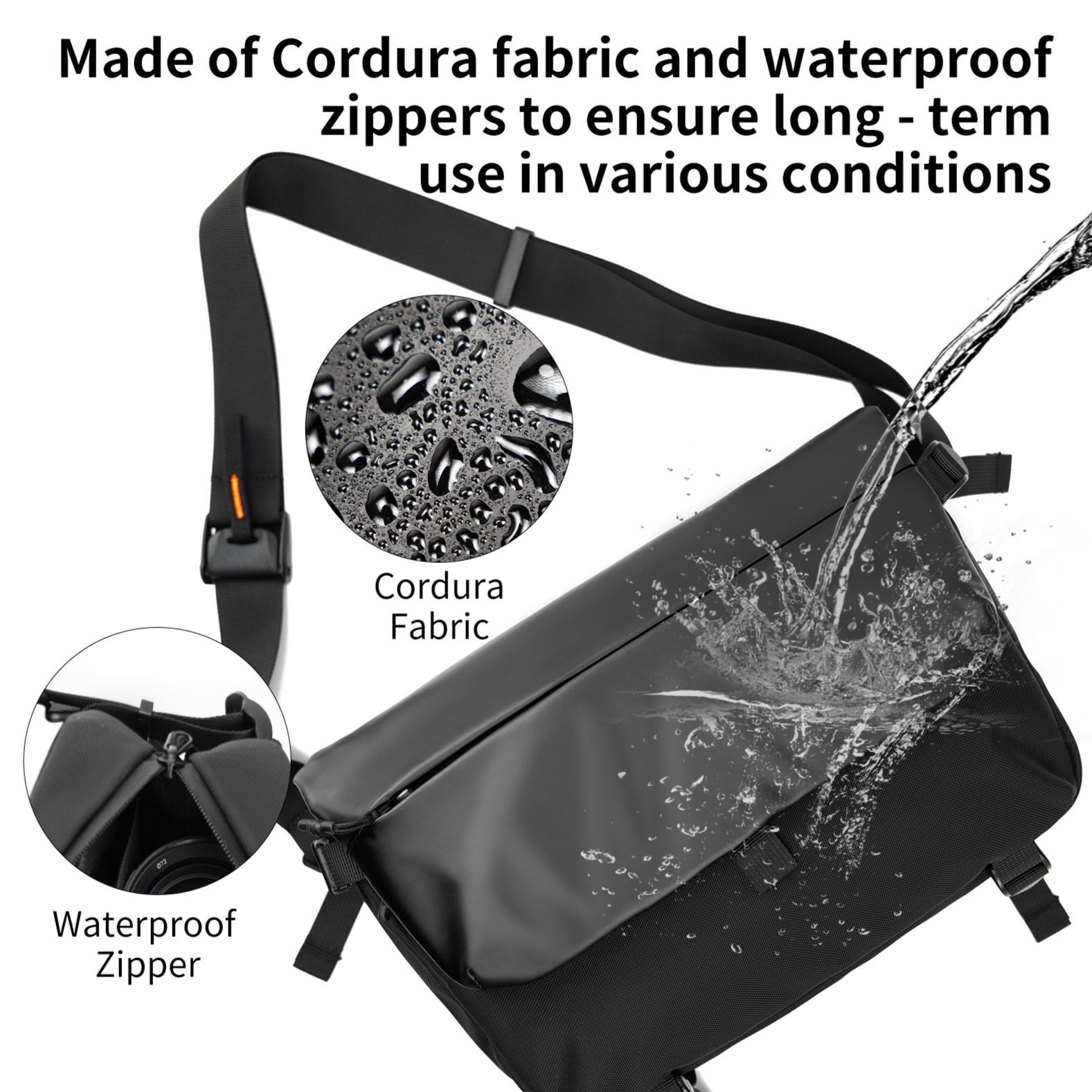 UMYDEAL CORDURA® Material Messenger Bag