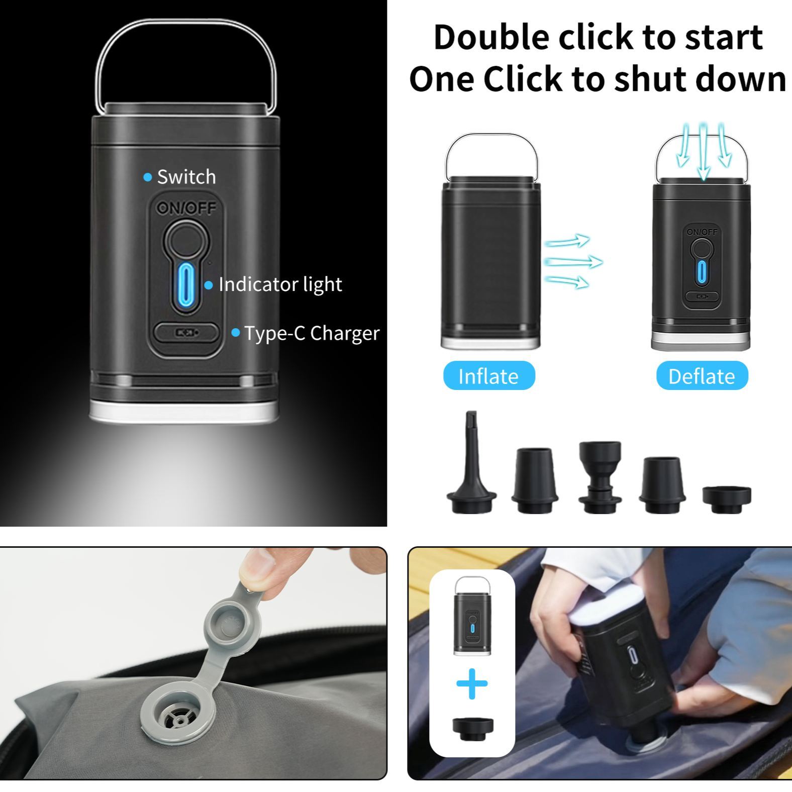 60L Carry on Vacuum Compression Travel Expandable Backpack