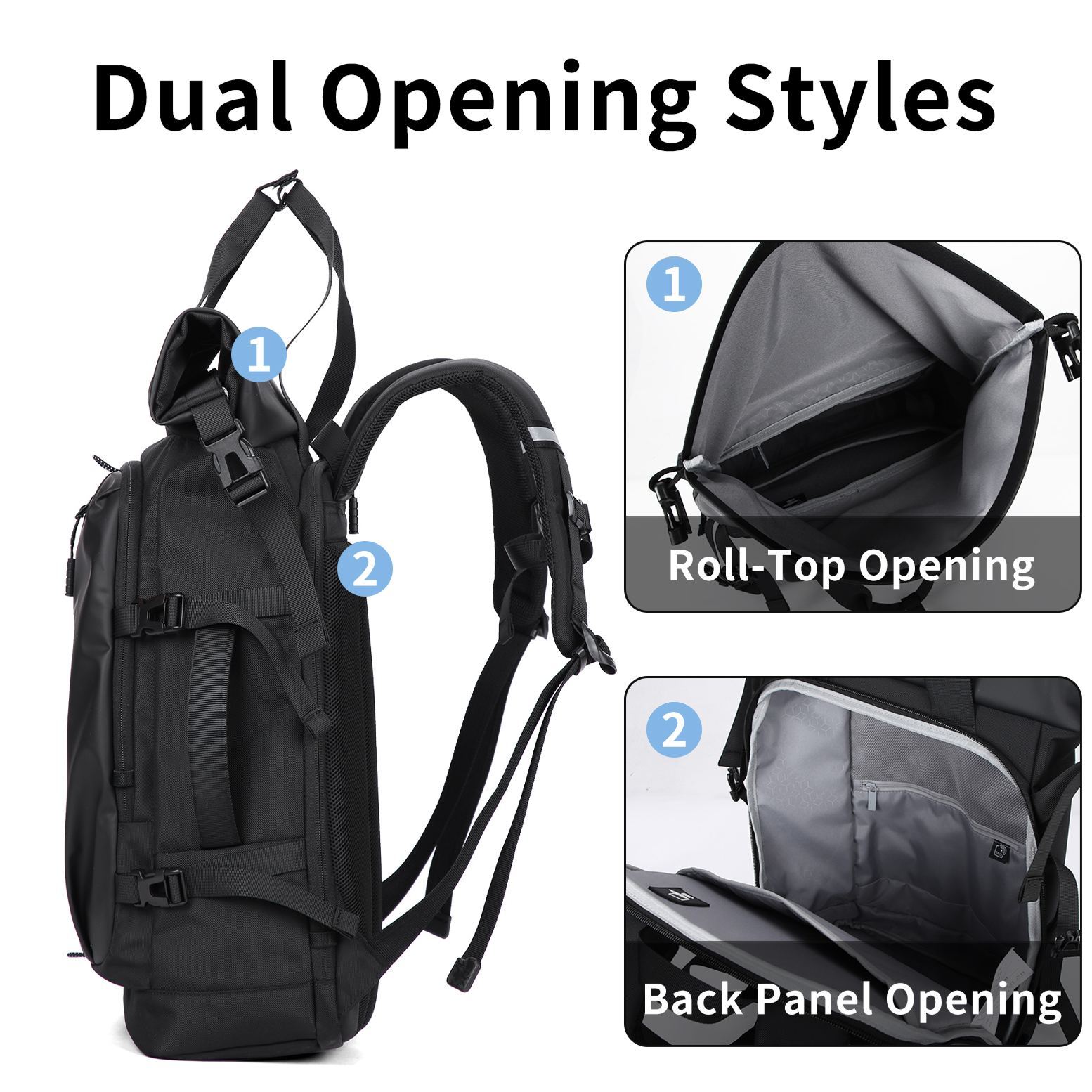 UMYDEAL 100% Anti-theft Everyday Travel Backpack (RFID Protected), 45L