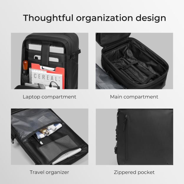 20-inch Carry on Vacuum Compression Travel Suitcase (70L), with Hidden Pull Rod, Weight Handle, TSA Lock, Charging Port