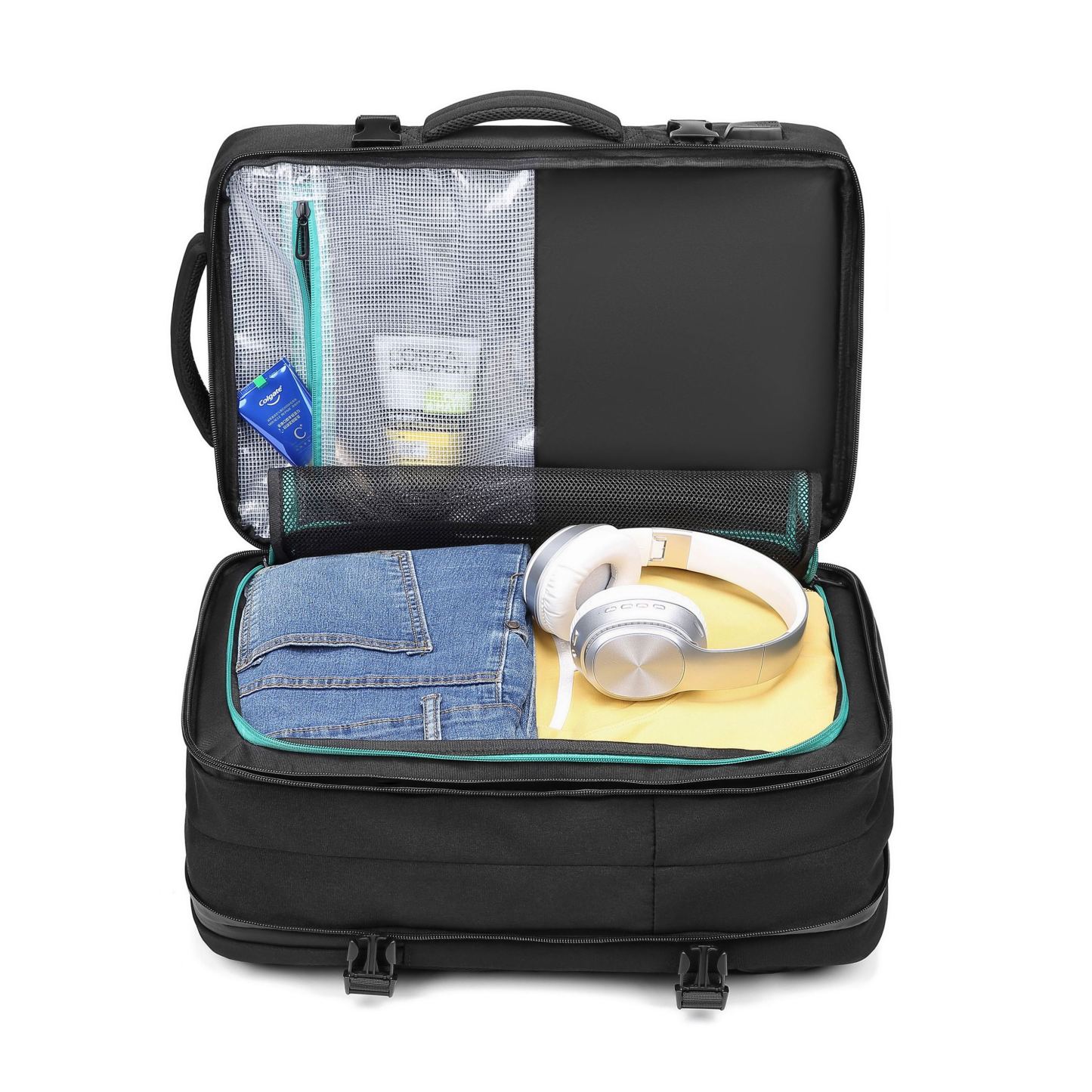 Vacuum Seal Travel Backpack 60L Expandable Air Compression System Water Resistant