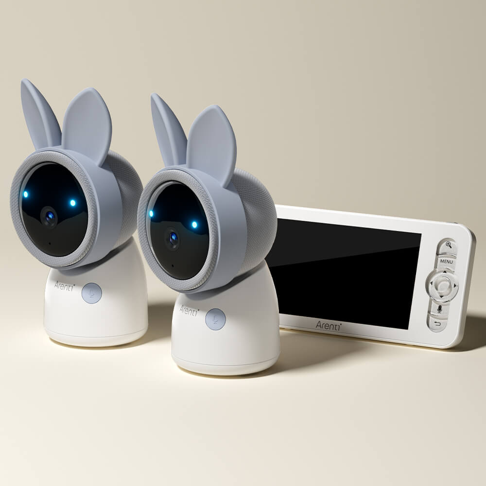 Arenti AInanny 2K UHD-Video-Schwenk-Neige-Babyphone mit 5-Zoll-LCD-Bildschirm