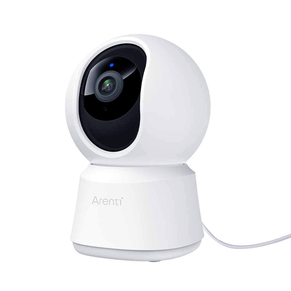 Arenti P2F Kabelgebundene Innenkamera 5 MP UHD Schwenken-Neigen 2,4 und 5,8 GHz Dual-Band Wi-Fi Ideal für Babyphone / Haustierkamera-Arenti EU