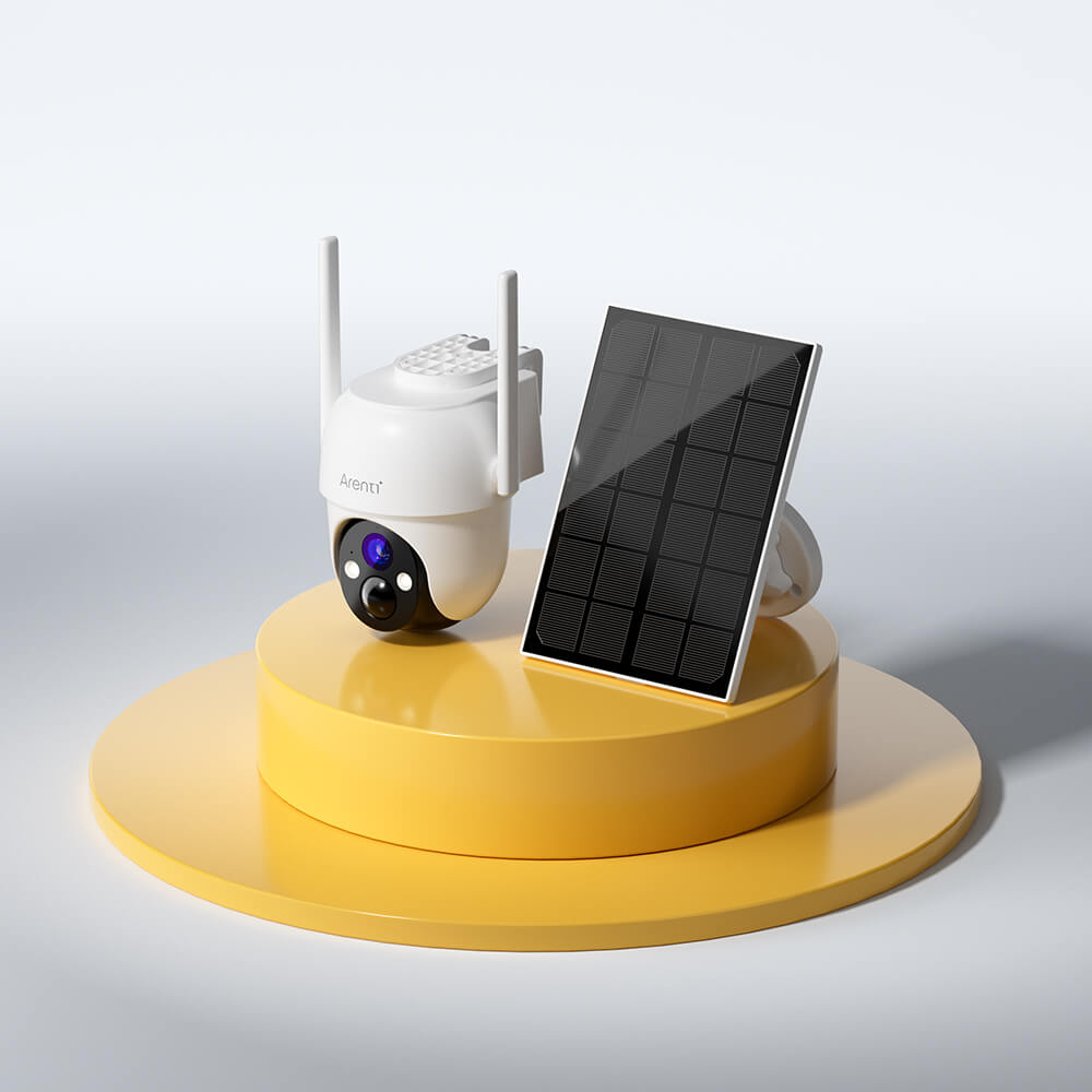 Arenti akkubetriebene Außenkamera mit Solarpanel GO2T und SP2 (2.4GHz WLAN)