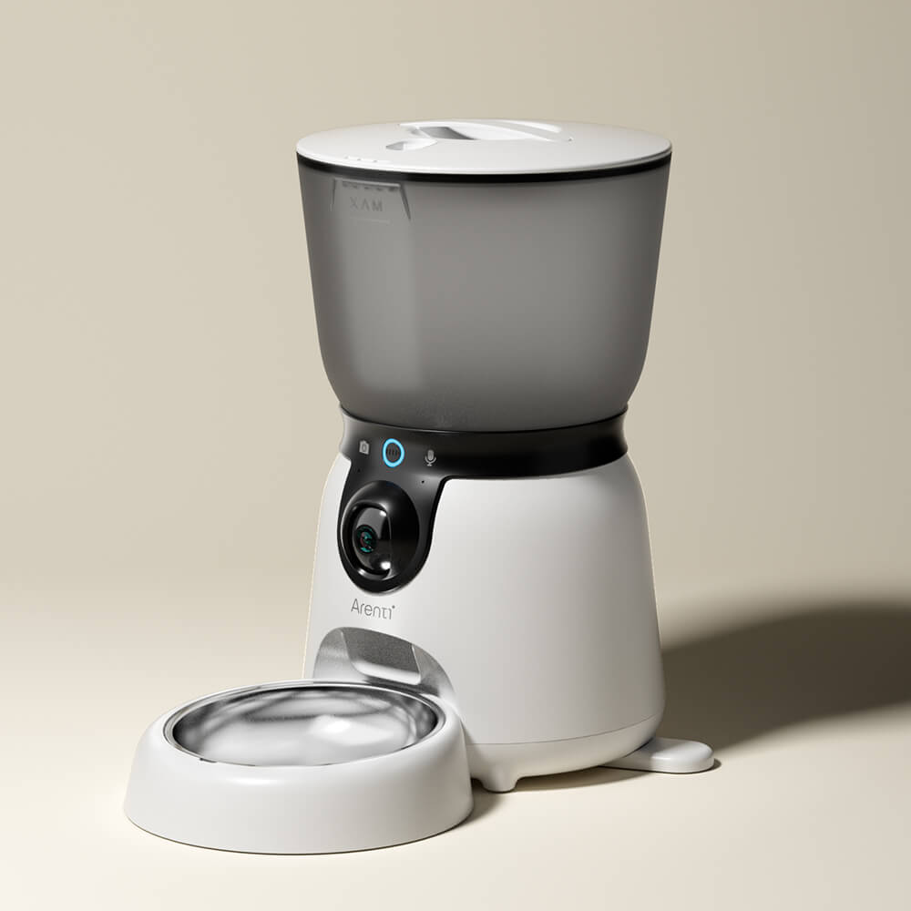 Smarter Futterautomat mit neigbarer Kamera