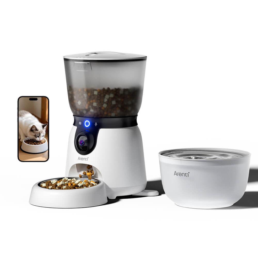 Smarter Futterautomat mit neigbarer Kamera