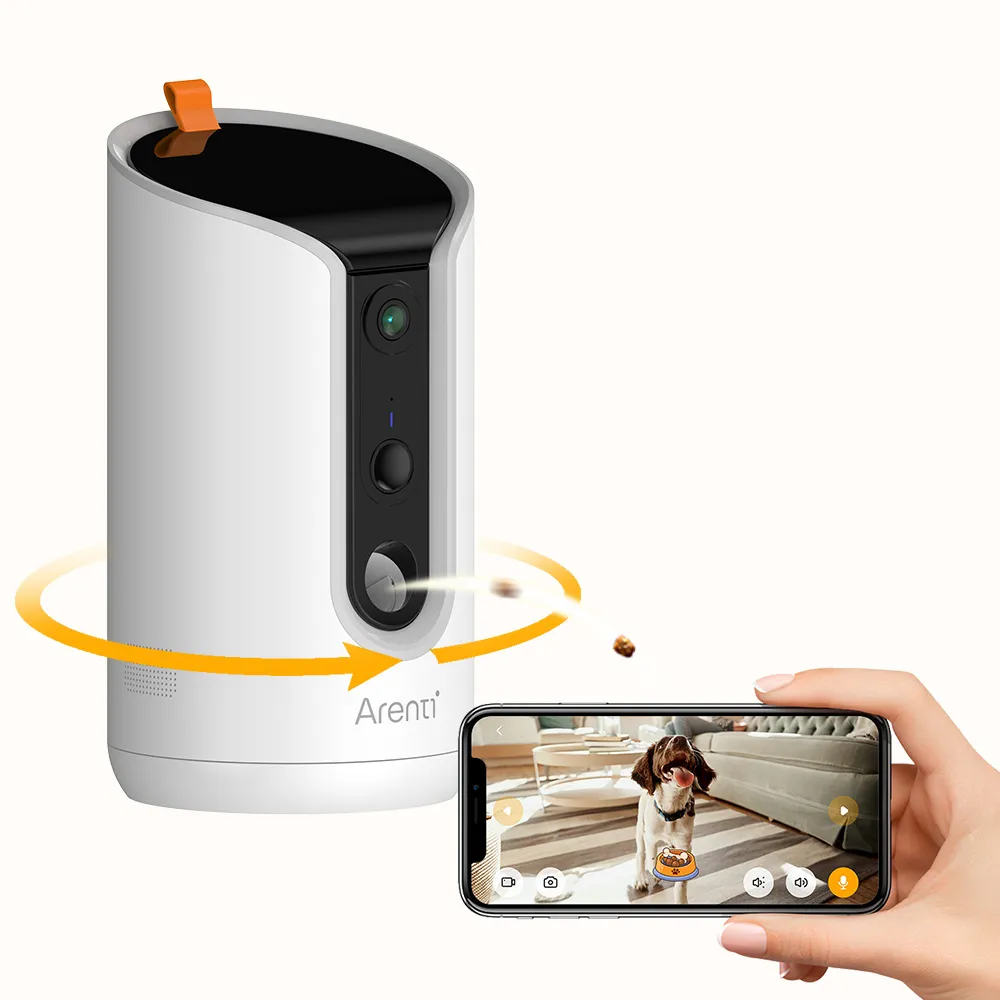Arenti Dog Treat Camera Petcam1T 2,4 und 5,8 GHz Dual-Band Wi-Fi
