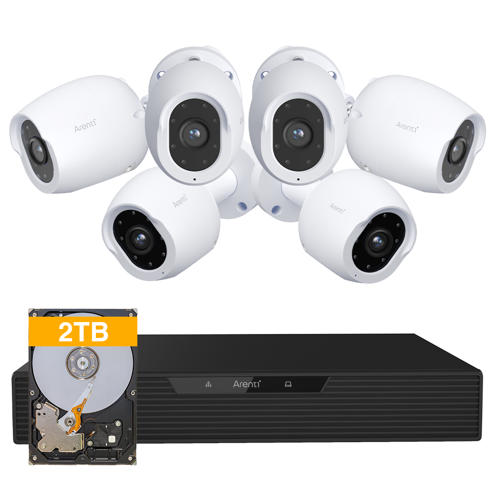 Arenti NVR-Serie 4K 8MP UHD Sicherheitssystem mit KI-Erkennung und einfacher PoE-Installation