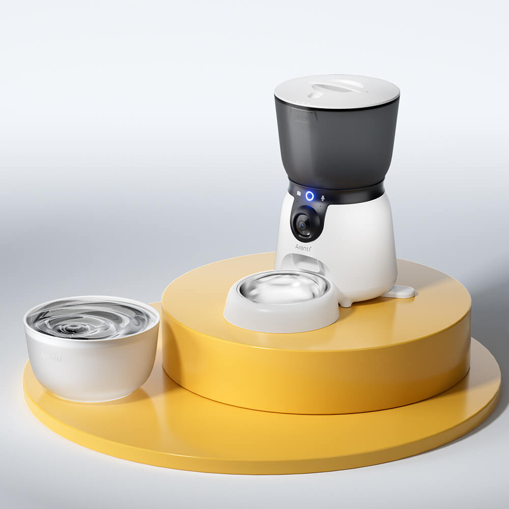 Smarter Futterautomat mit neigbarer Kamera