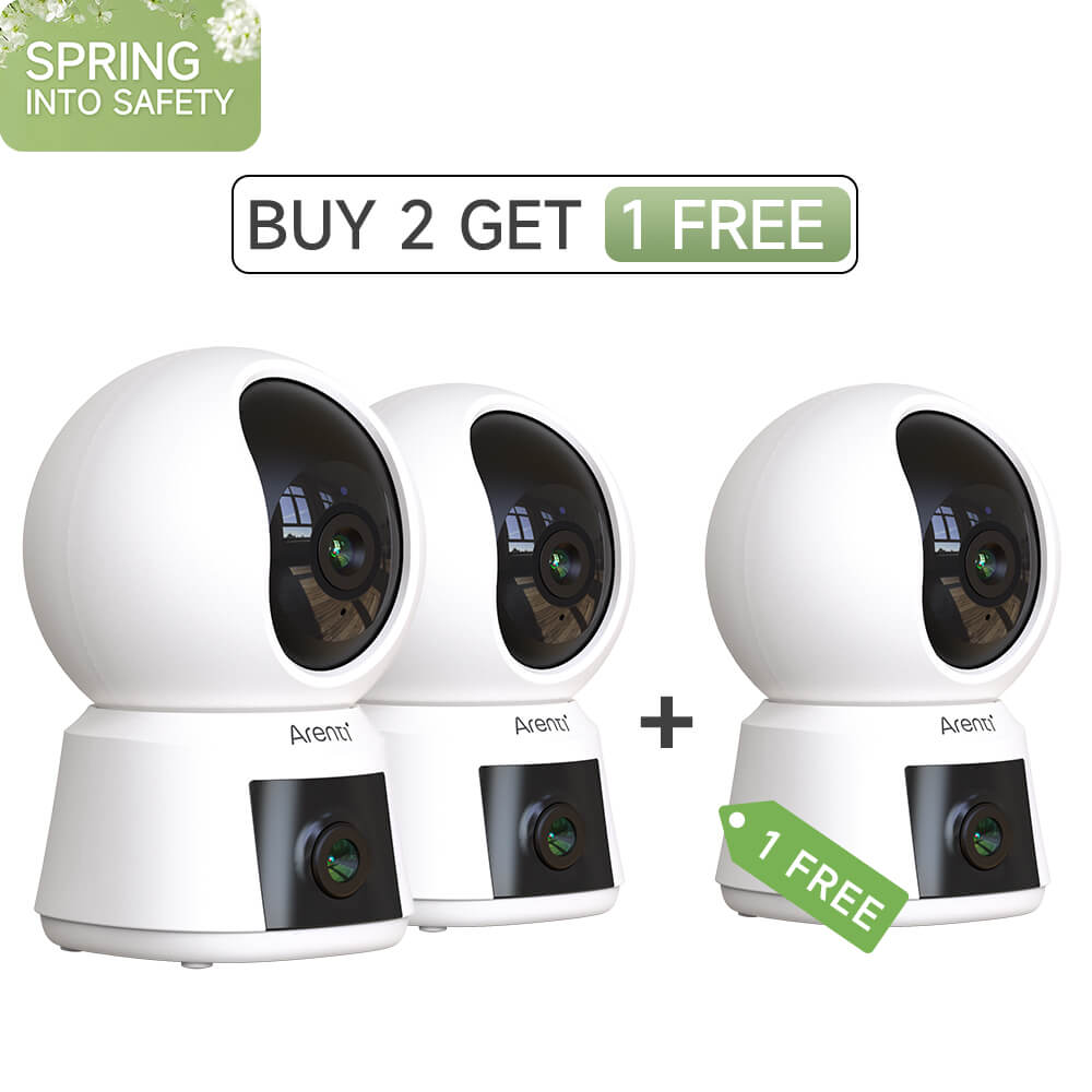Arenti P3TT 3MP UHD Dual-Lens Indoor Schwenk-Neige-Kamera 2,4 GHz & 5 