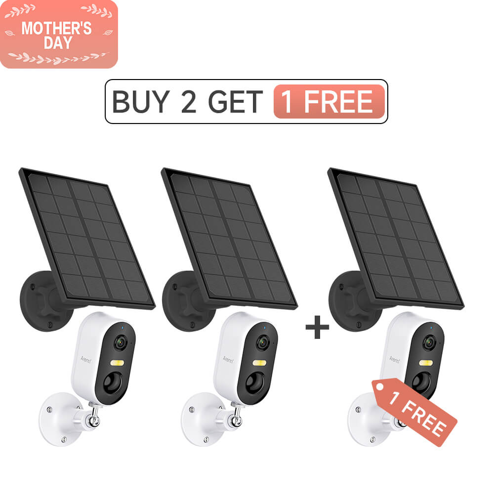 Arenti GO1 + SP2 2K 3MP UHD kabellose WLAN Akku Outdoor-Kamera