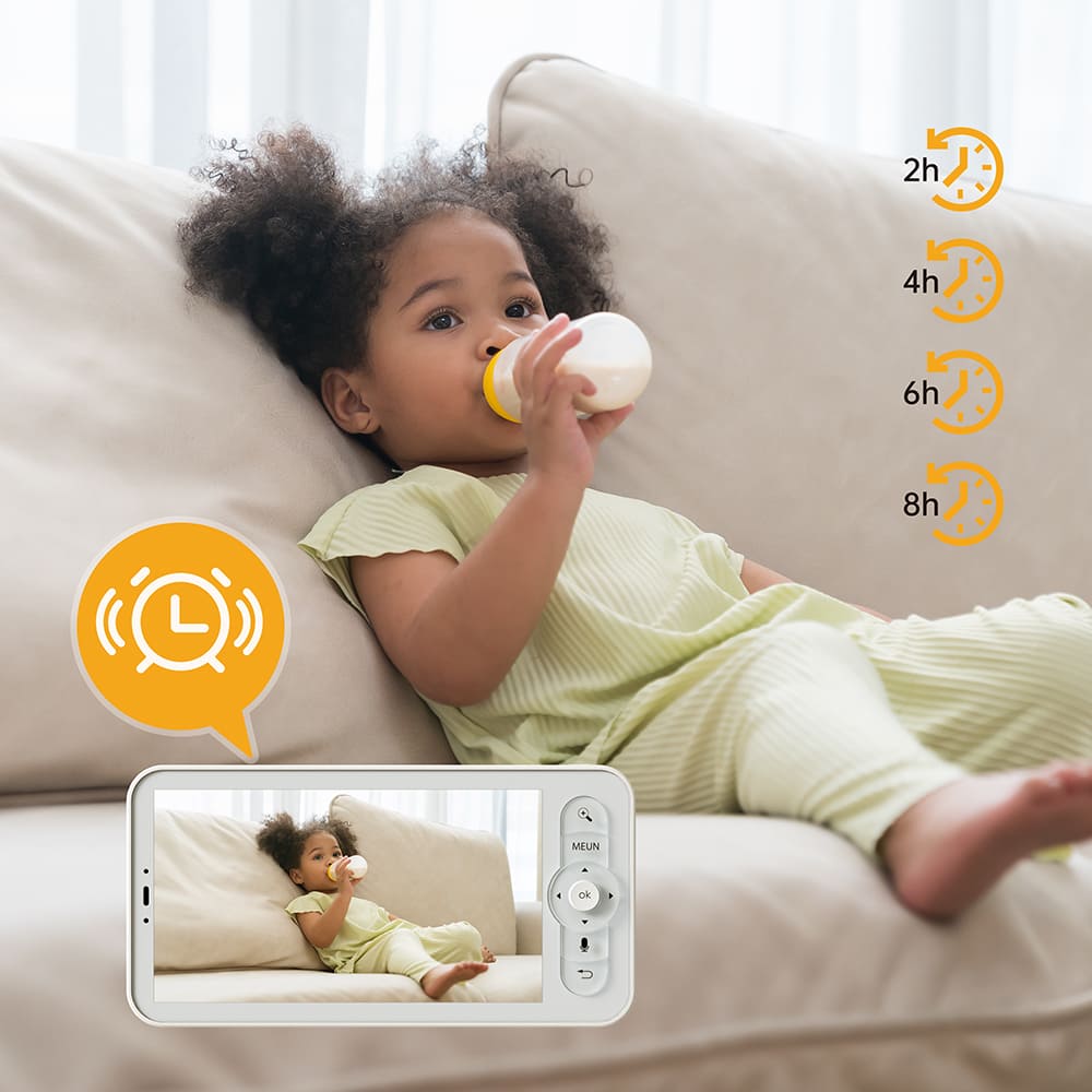 Bundle-Arenti AInanny 2K UHD-Video-Schwenk-Neige-Babyphone mit 5-Zoll-LCD-Bildschirm-Arenti EU