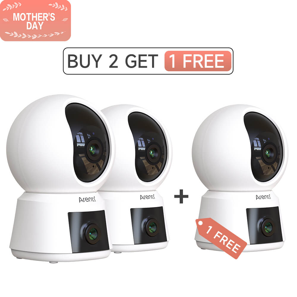 Arenti P3TT 3MP UHD Dual-Lens Indoor Schwenk-Neige-Kamera 2,4 GHz & 5 
