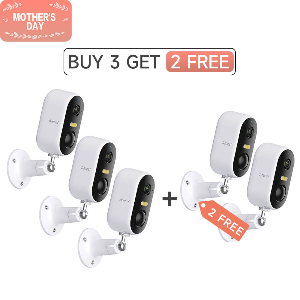 Arenti GO1 + SP2 2K 3MP UHD kabellose WLAN Akku Outdoor-Kamera