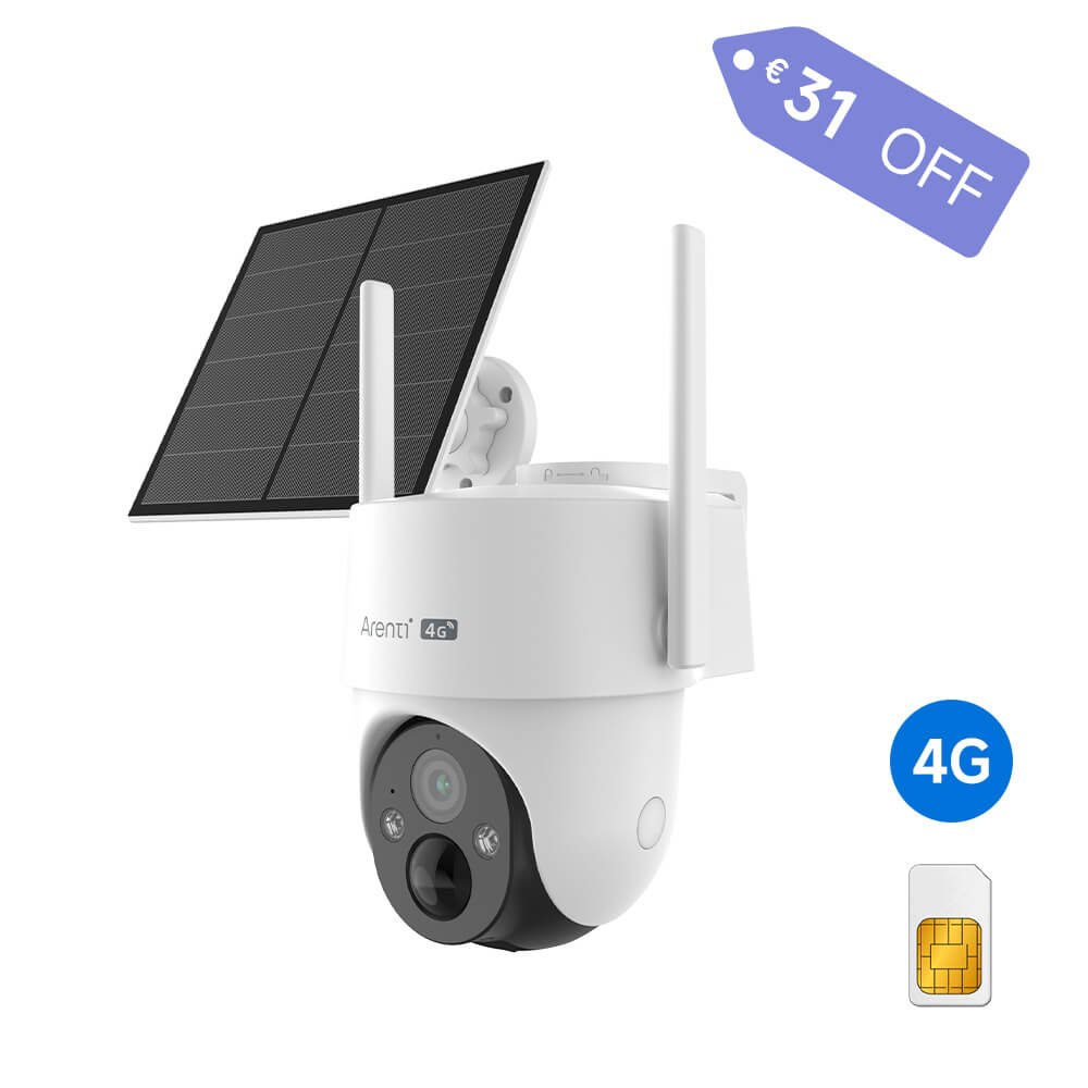GO3G+SP2 2K 3MP 4G Outdoor P/T Akku-Sicherheitskamera-Arenti EU
