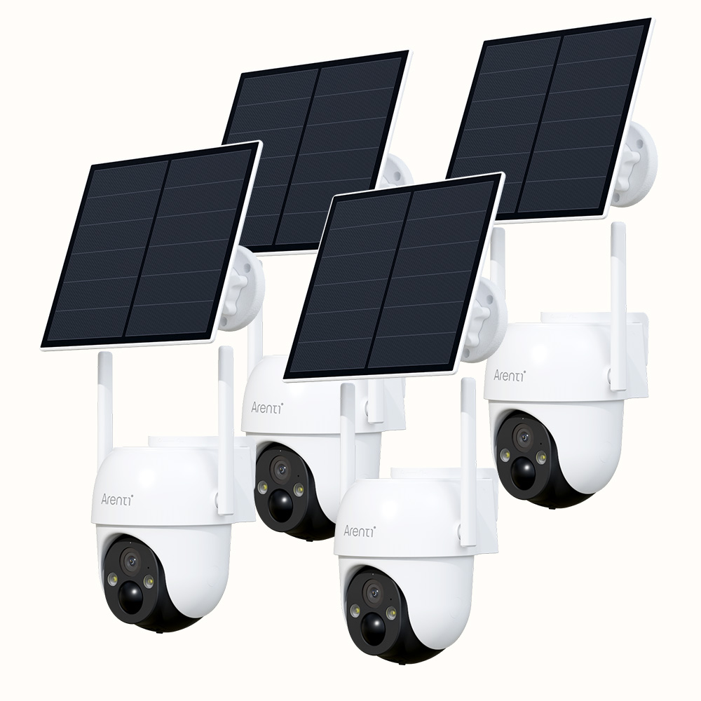 Arenti akkubetriebene Außenkamera mit Solarpanel GO2T und SP2
