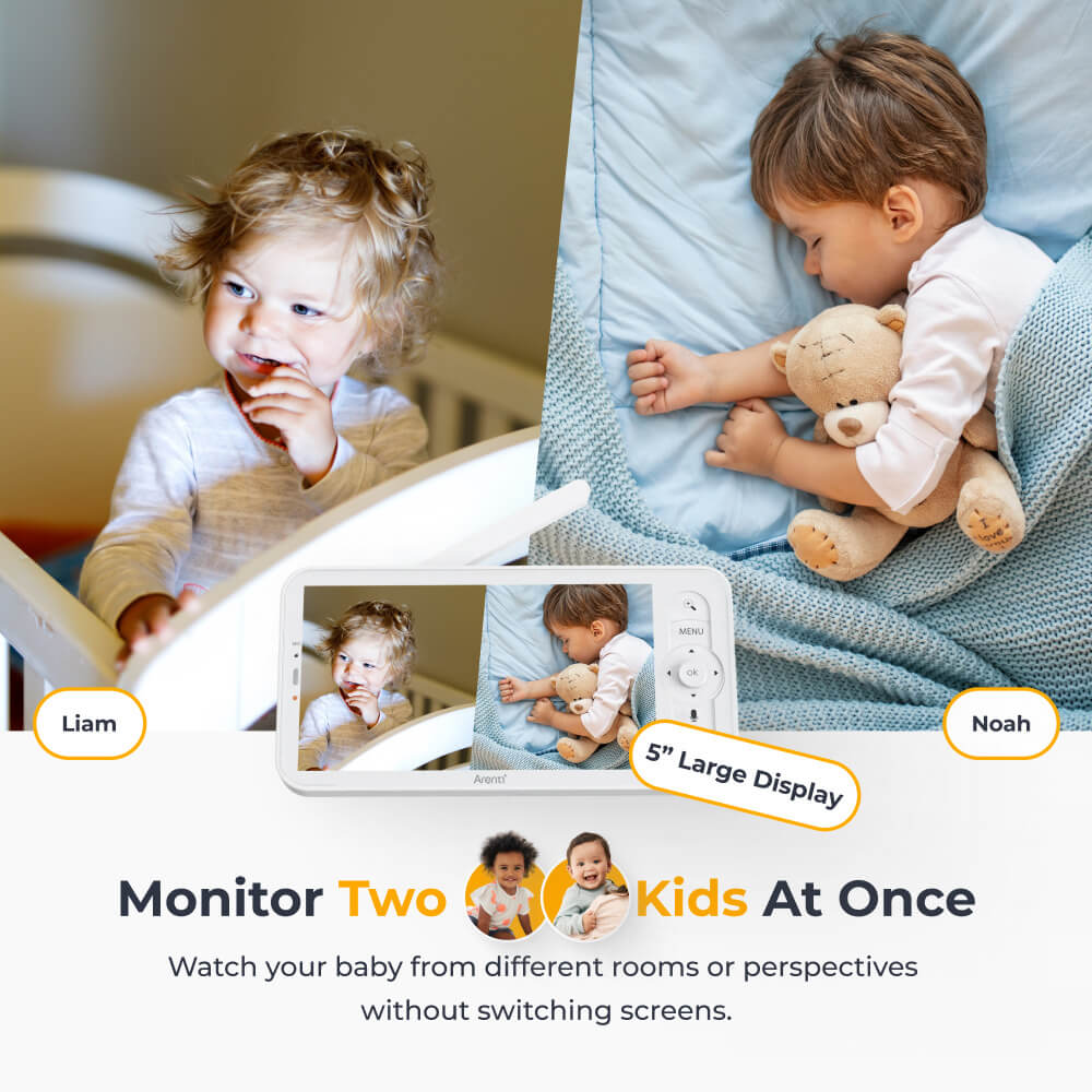 Arenti AInanny B2 Smart 1080P WLAN-Video-Babyphone mit Nachtsicht, Bewegungsalarmen und Zwei-Wege-Audio