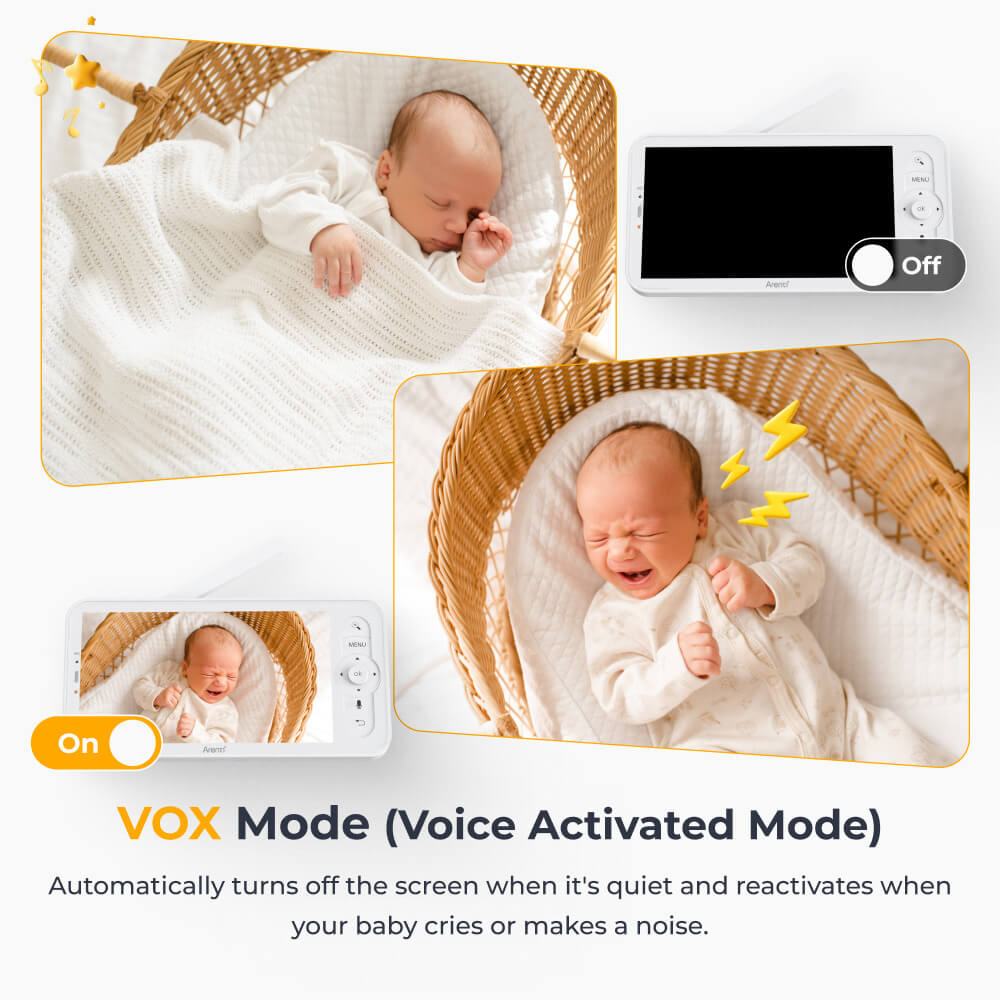 Arenti AInanny B2 Smart 1080P WLAN-Video-Babyphone mit Nachtsicht, Bewegungsalarmen und Zwei-Wege-Audio