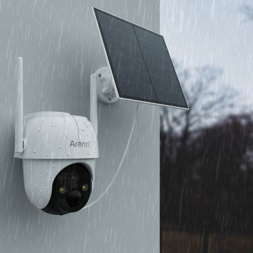 Arenti akkubetriebene Außenkamera mit Solarpanel GO2T und SP2 (2.4GHz WLAN)